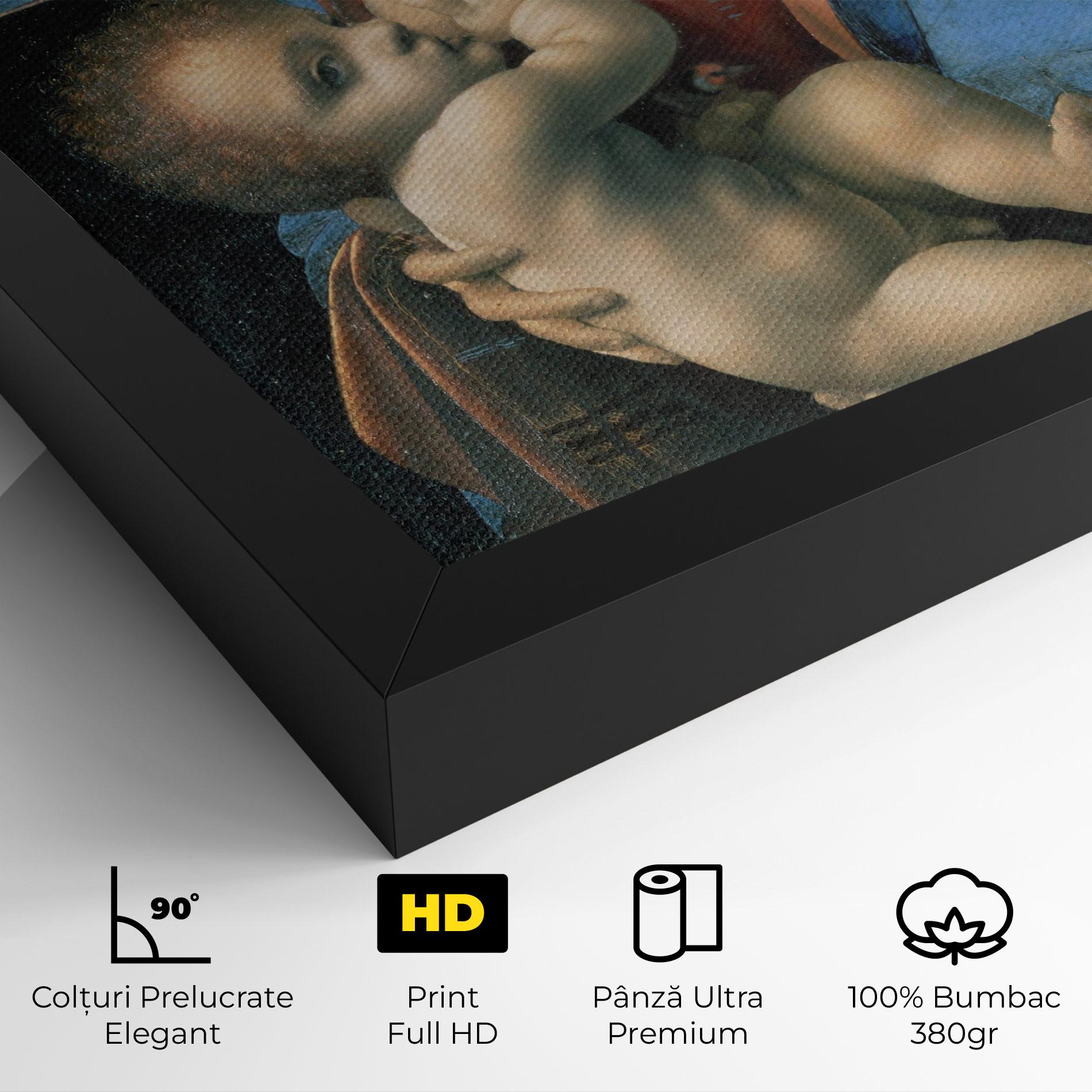 Tablou Canvas Leonardo Da Vinci Attributed Madonna Litta mockup 4
