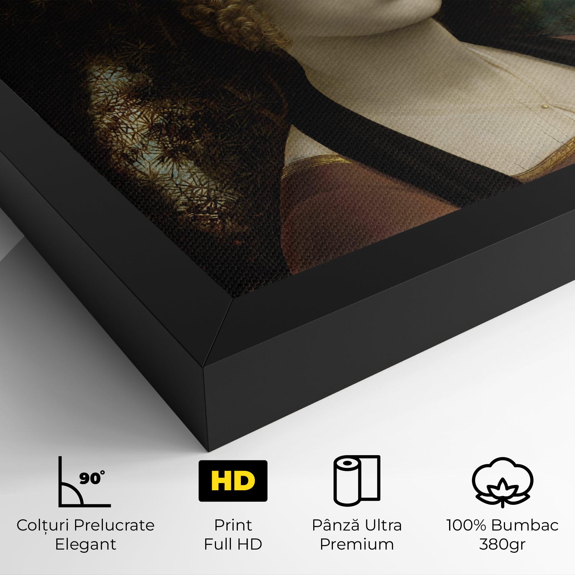 Tablou Canvas Leonardo Da Vinci Ginevra De Benci mockup 4