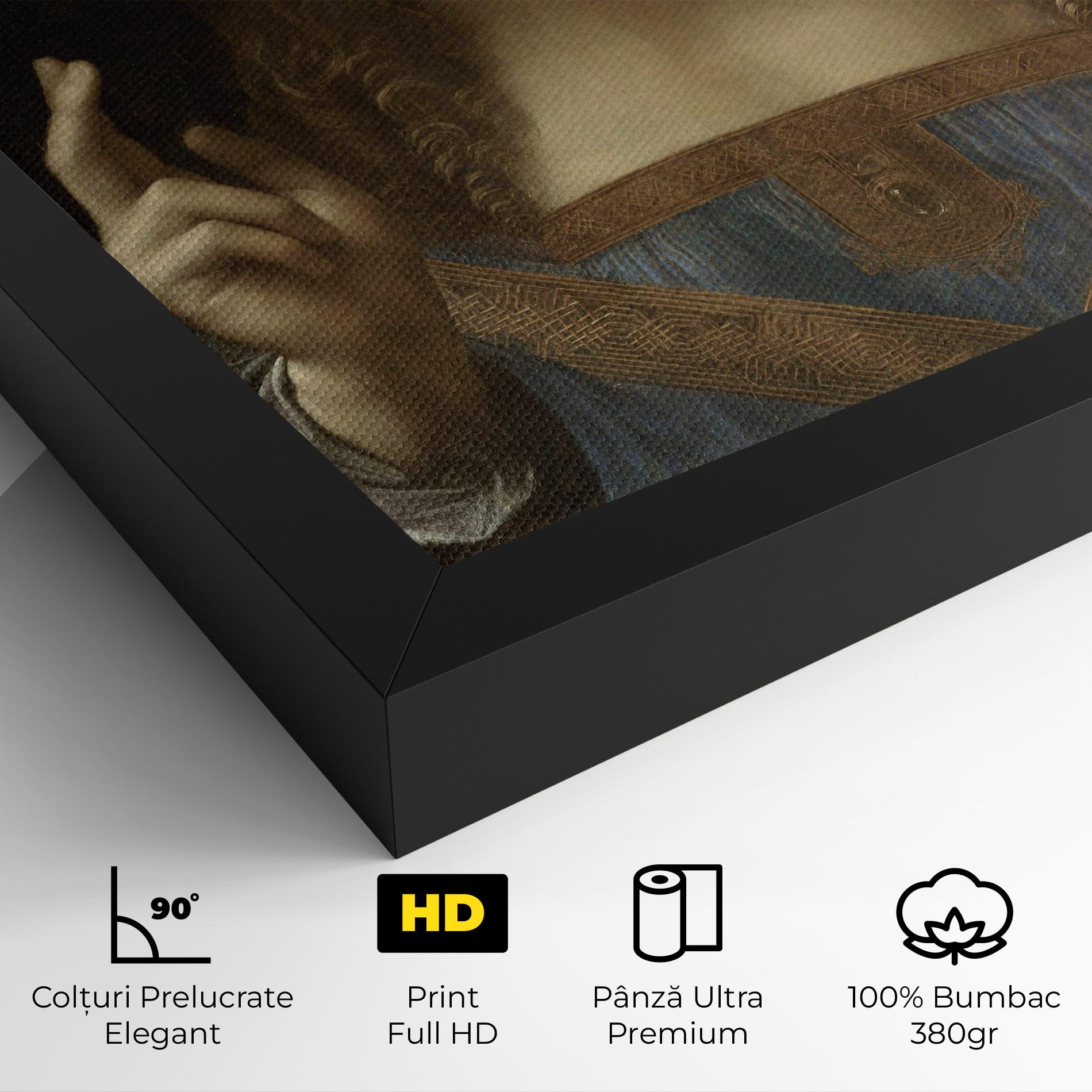 Tablou Canvas Leonardo Da Vinci Salvator Mundi mockup 4