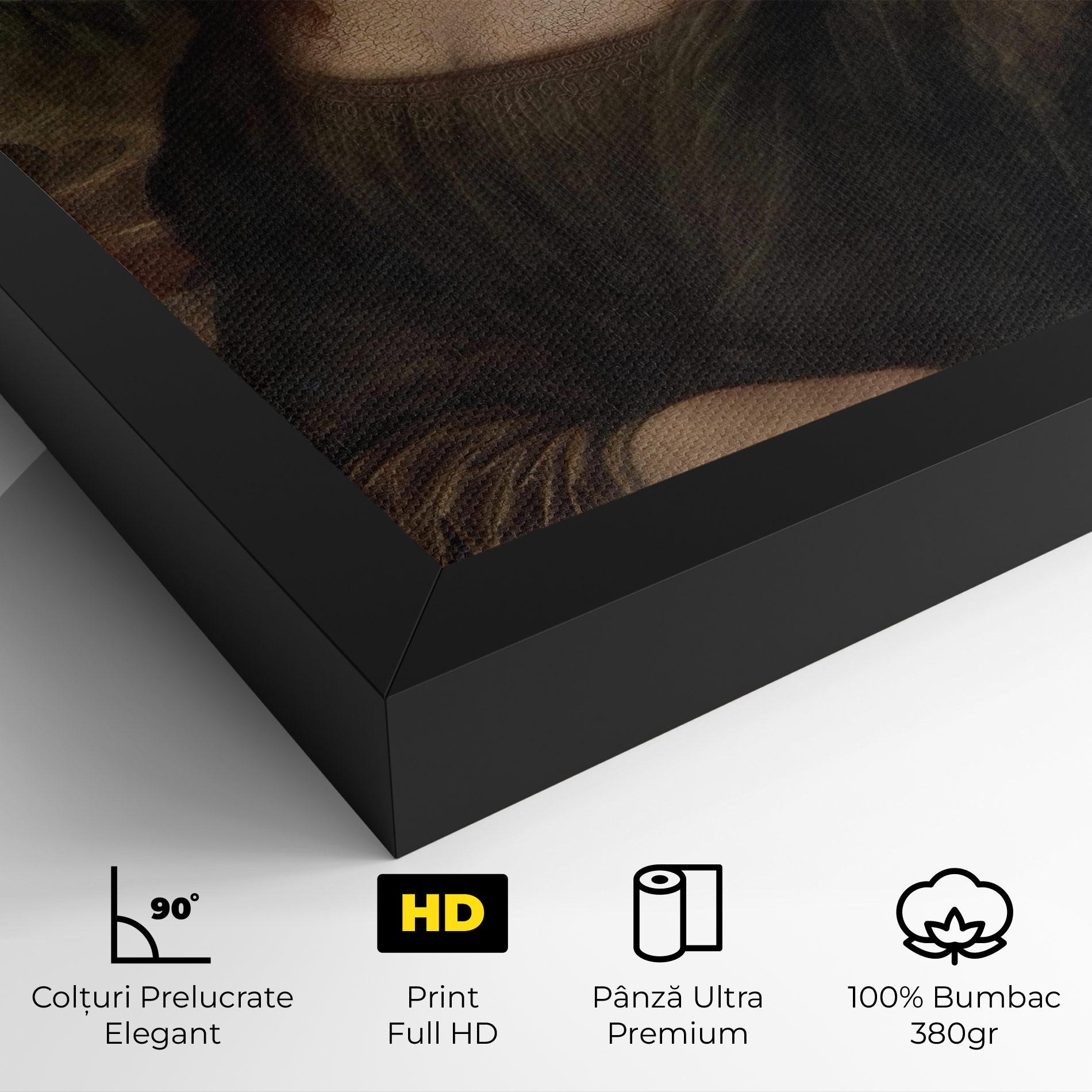 Tablou Canvas Mona Lisa By Leonardo Da Vinci mockup 4