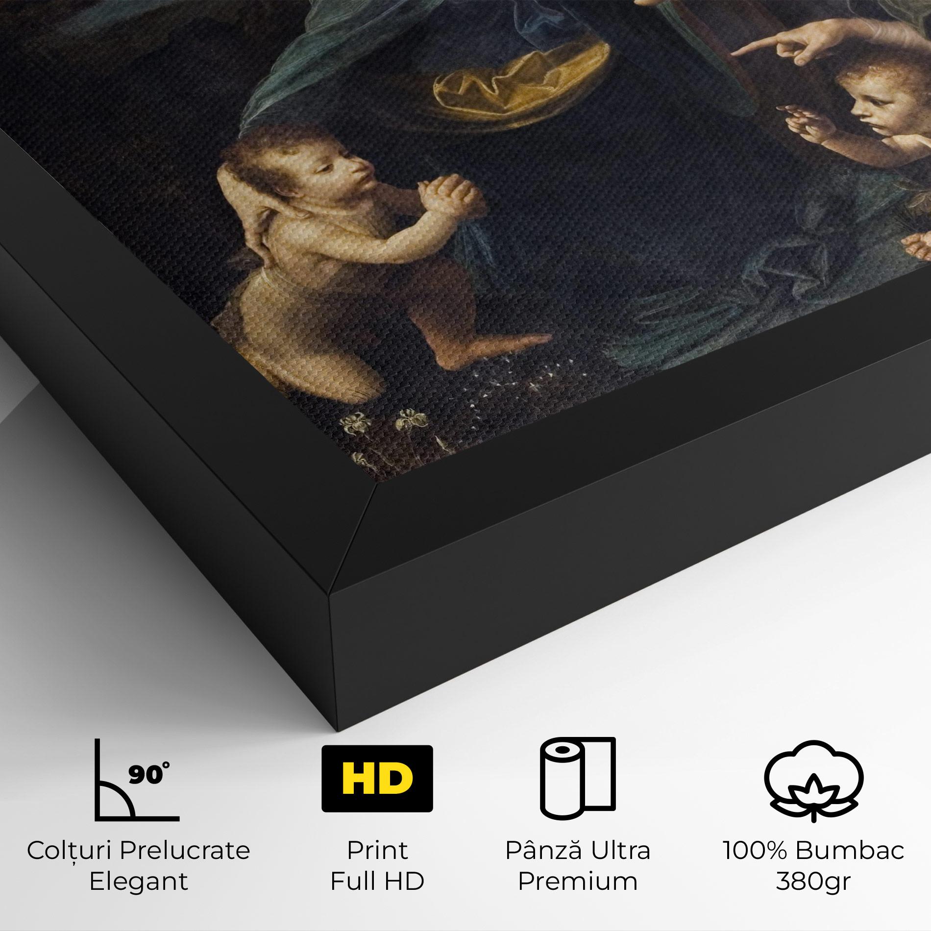 Tablou Canvas The Virgin Of The Rocks Leonardo Da Vinci mockup 4