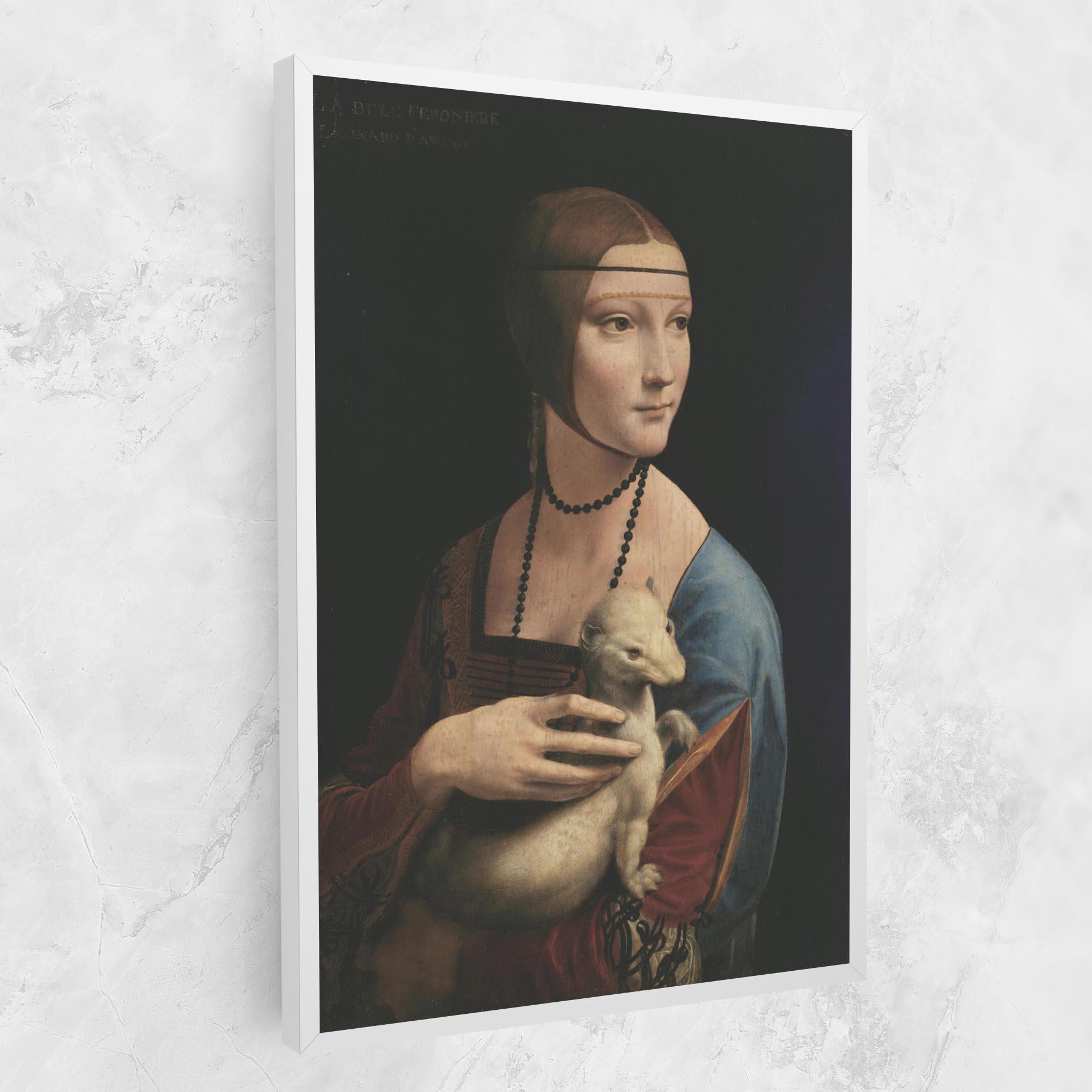 Tablou Canvas Lady With An Ermine Leonardo Da Vinci mockup 1