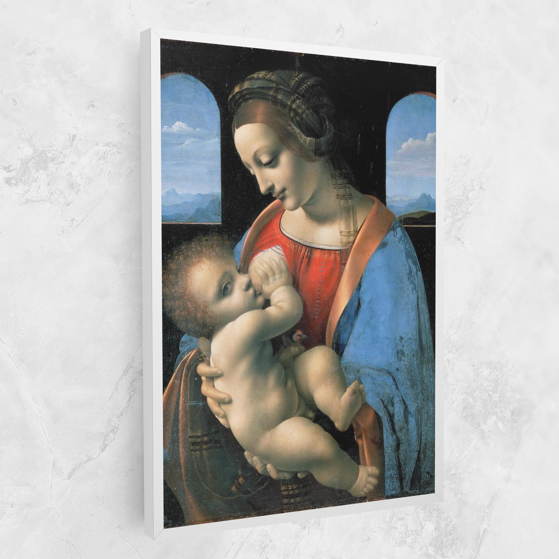 Leonardo Da Vinci Attributed Madonna Litta mockup 1