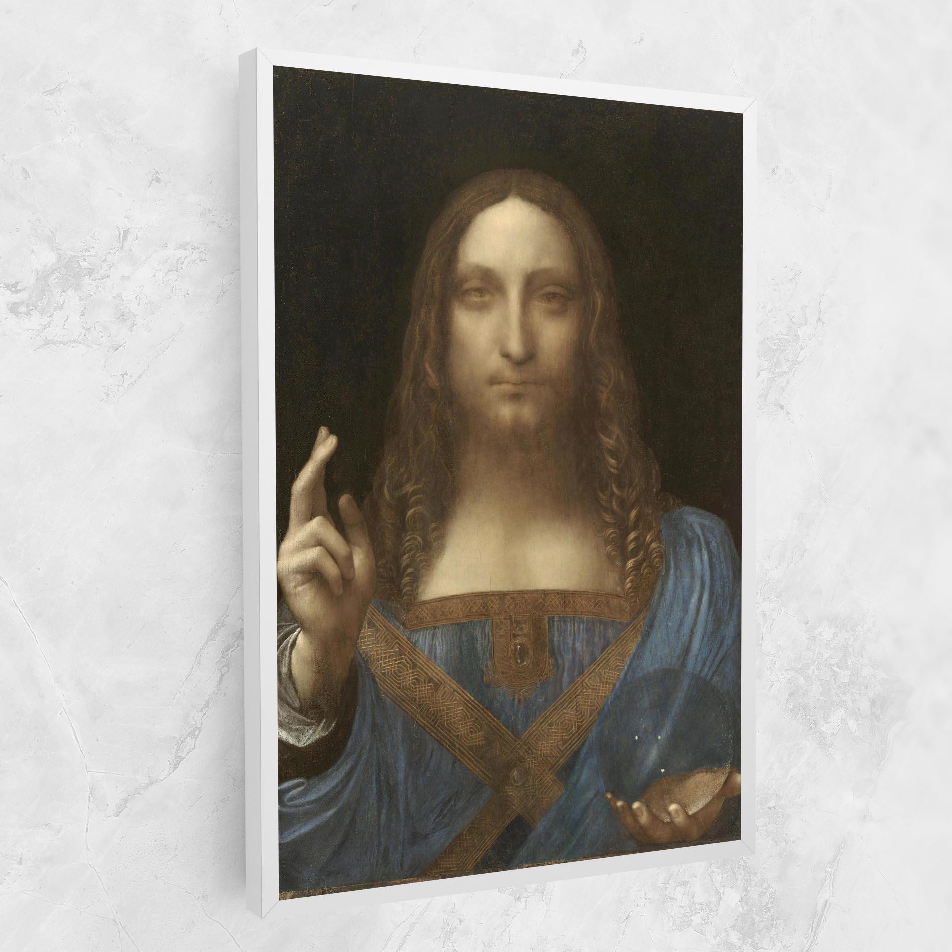 Tablou Canvas Leonardo Da Vinci Salvator Mundi mockup 1