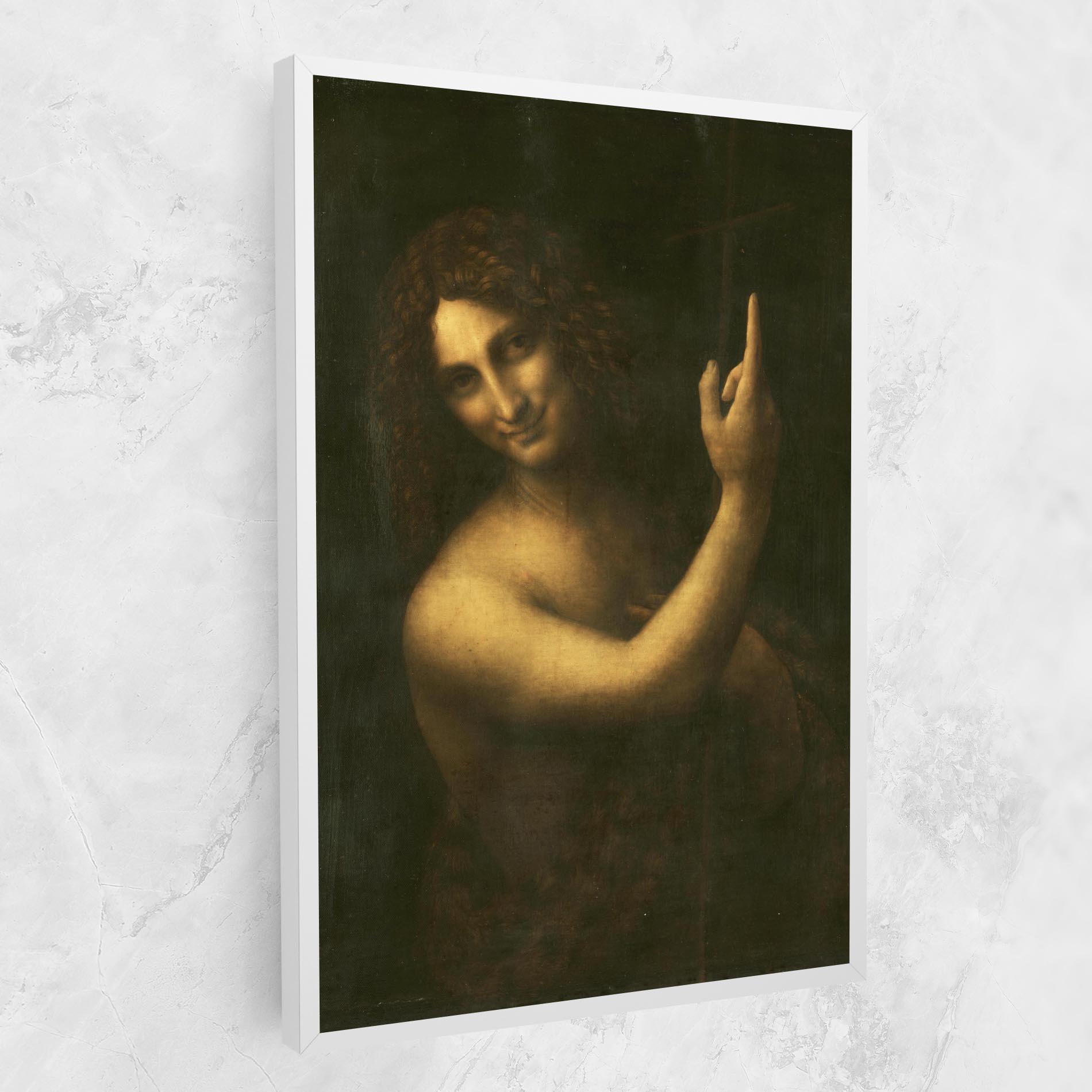 Tablou Canvas Seonardo Da Vinci Saint John The Baptist mockup 1