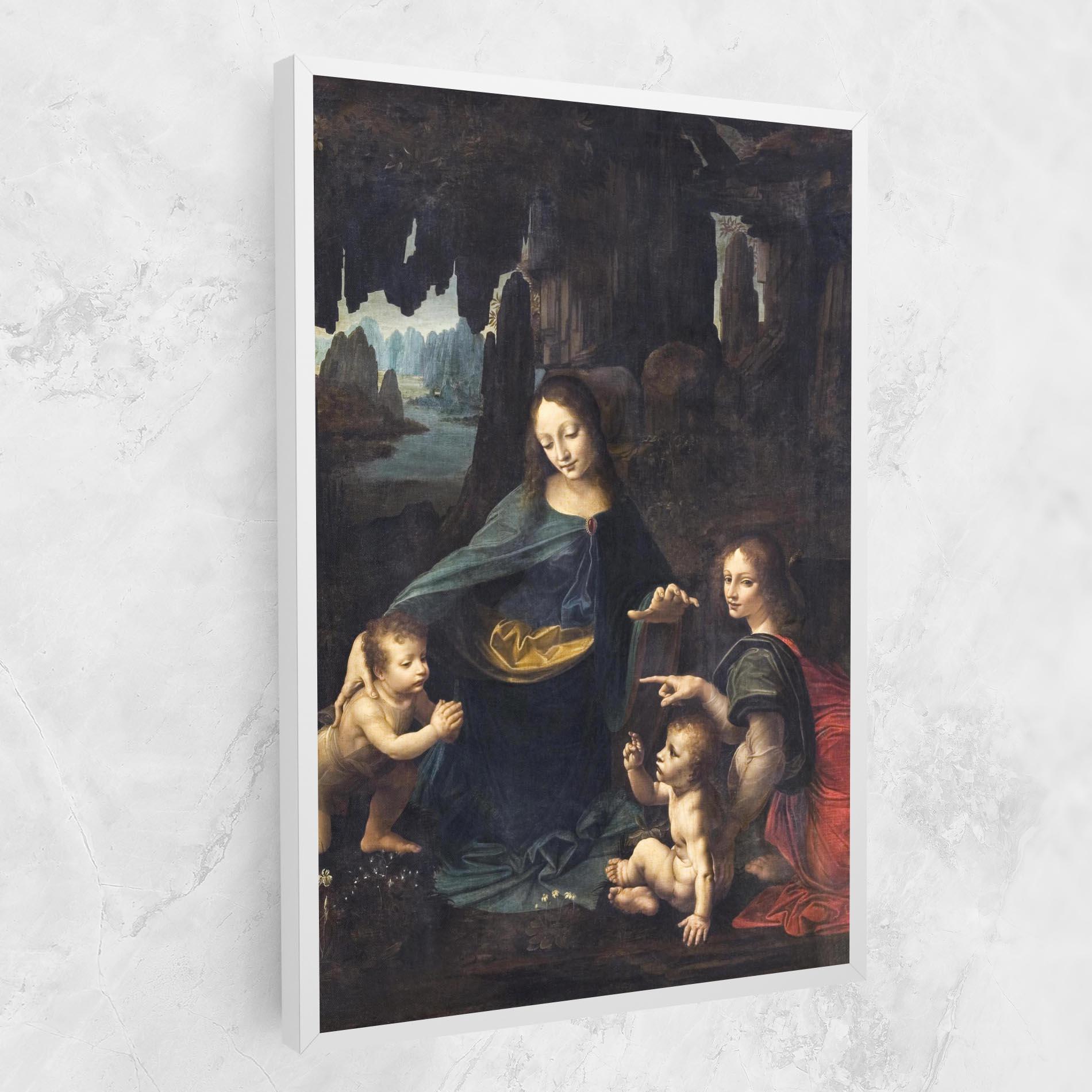 Tablou Canvas The Virgin Of The Rocks Leonardo Da Vinci mockup 1