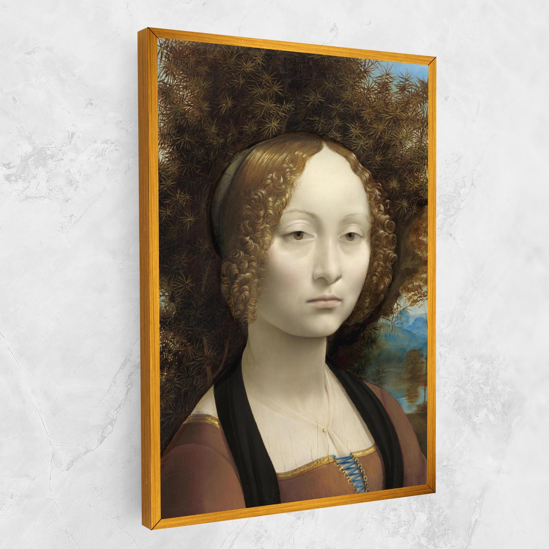Tablou Canvas Leonardo Da Vinci Ginevra De Benci mockup 1