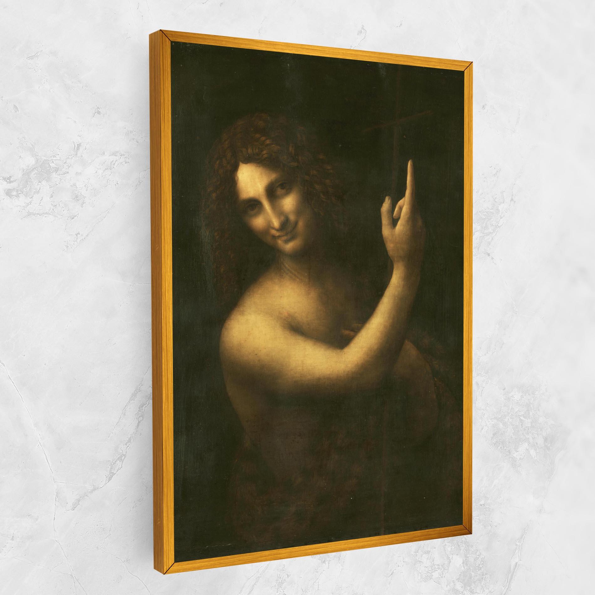 Tablou Canvas Seonardo Da Vinci Saint John The Baptist mockup 1