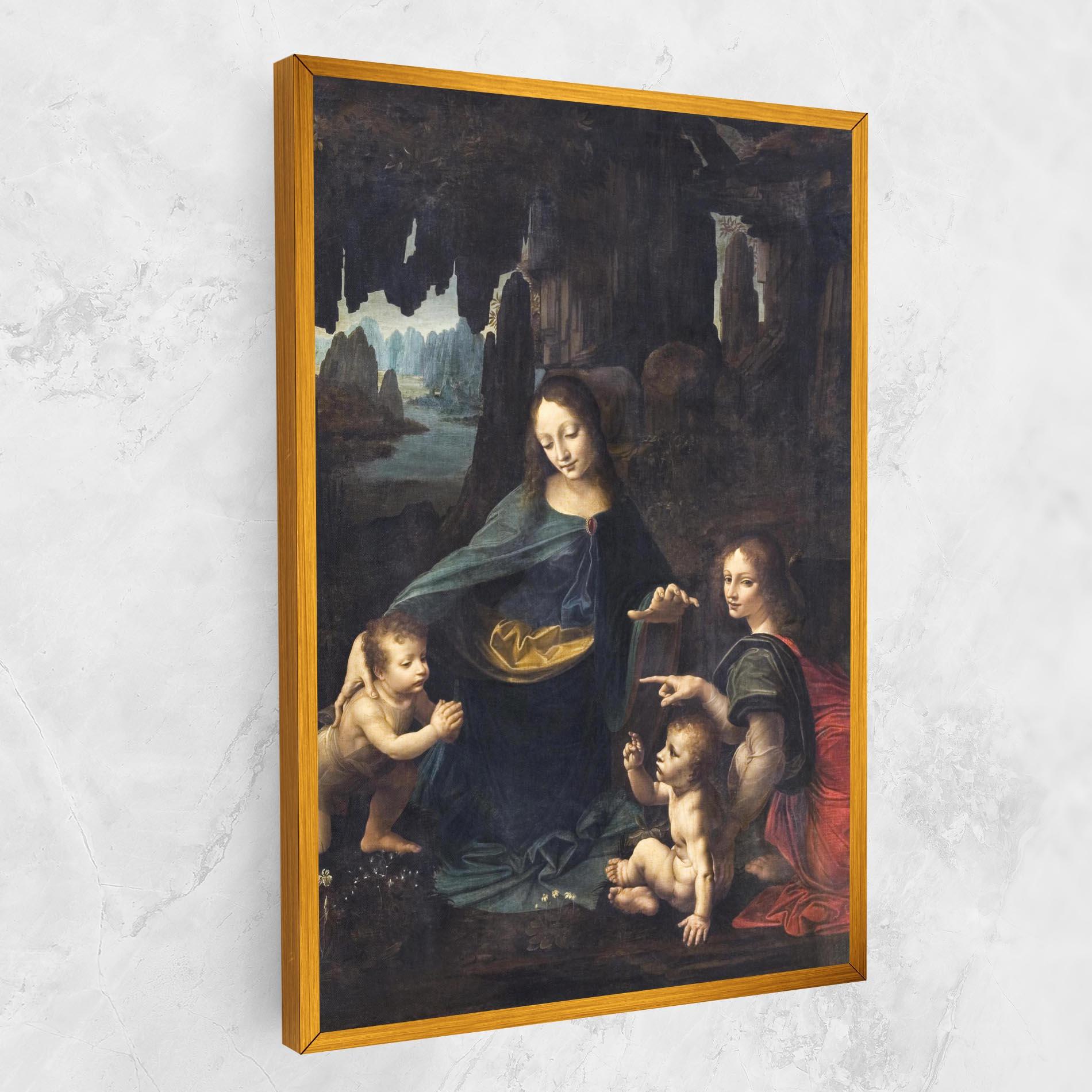 Tablou Canvas The Virgin Of The Rocks Leonardo Da Vinci mockup 1