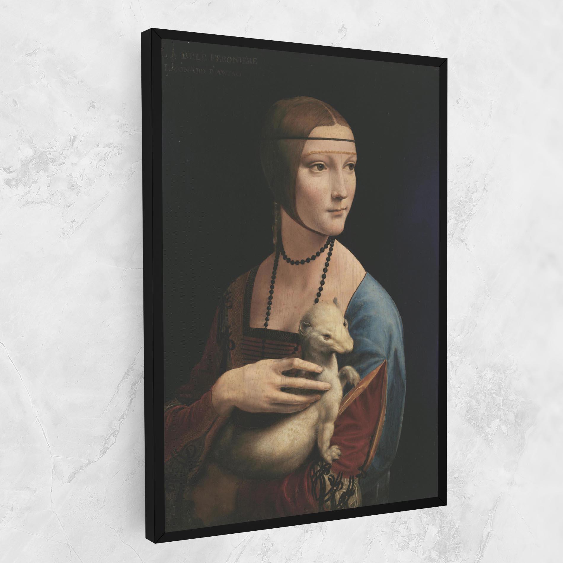 Tablou Canvas Lady With An Ermine Leonardo Da Vinci mockup 1