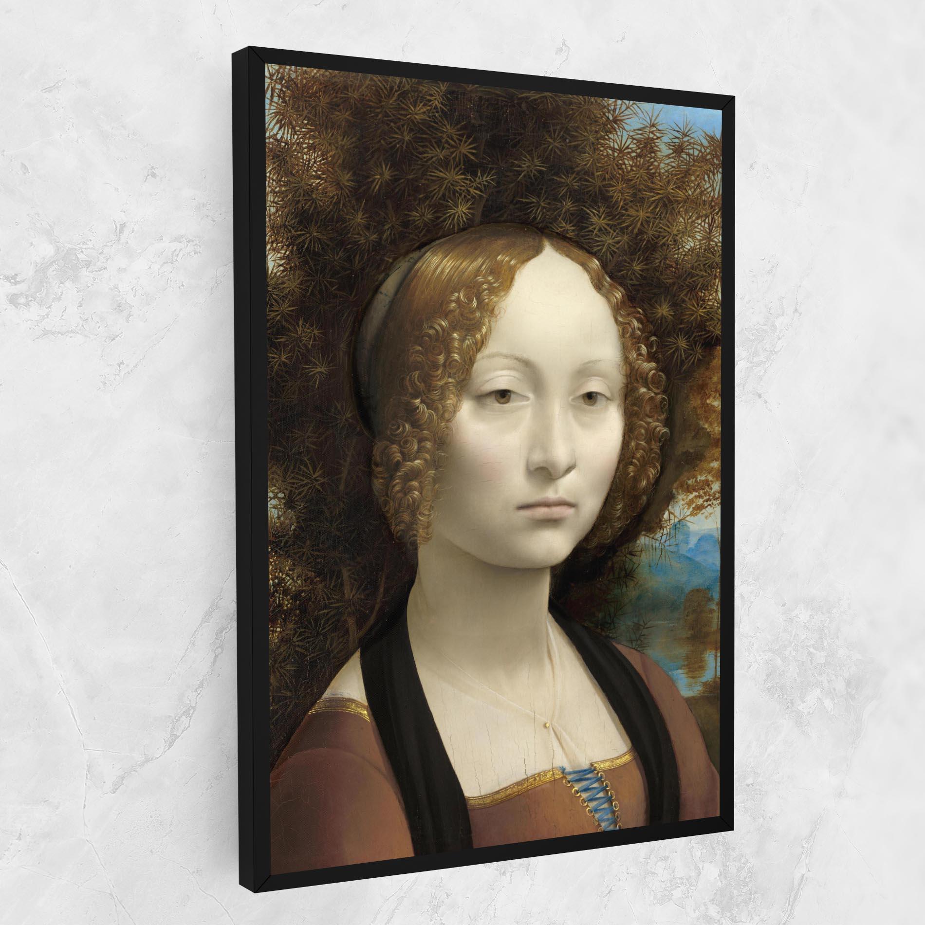 Tablou Canvas Leonardo Da Vinci Ginevra De Benci mockup 1