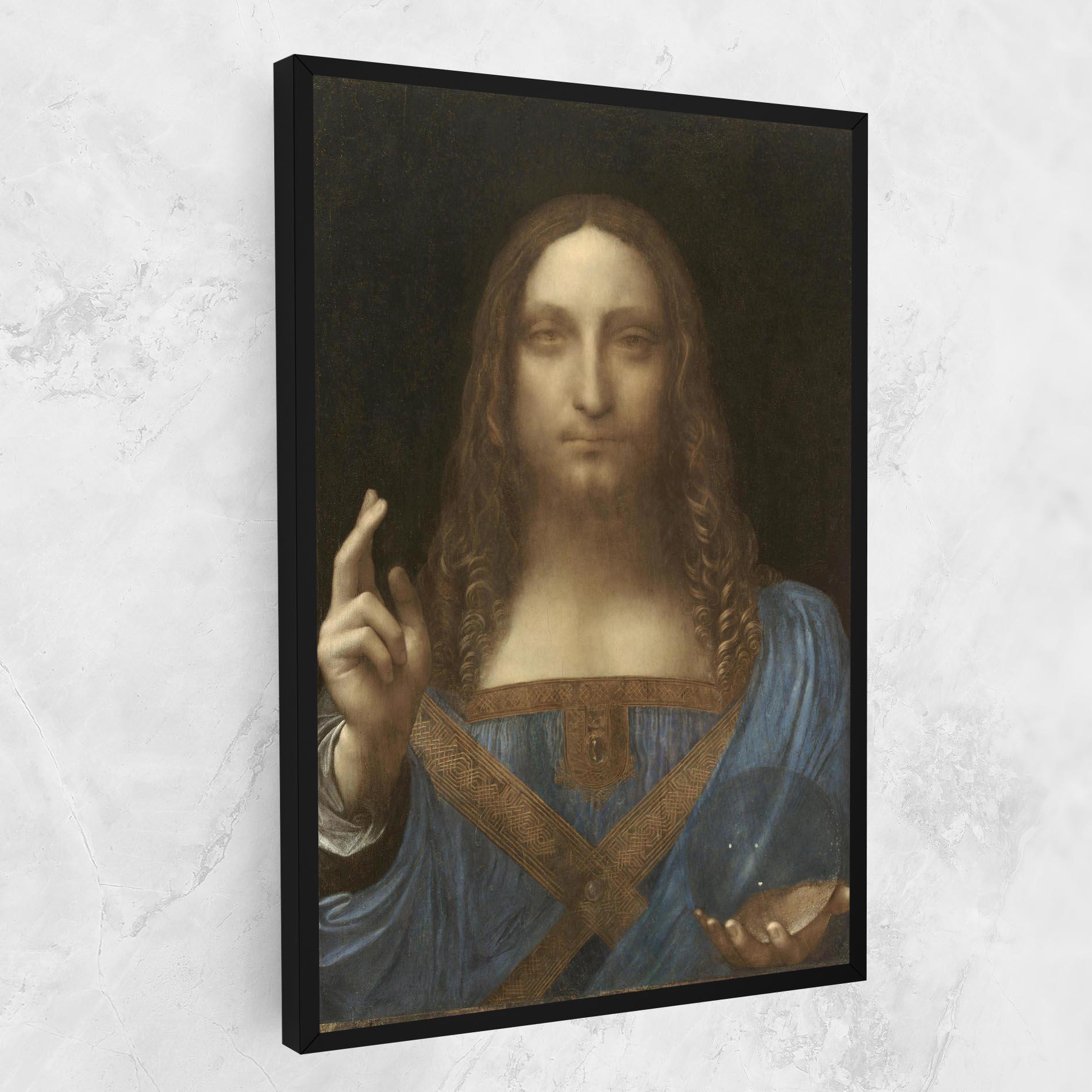 Tablou Canvas Leonardo Da Vinci Salvator Mundi mockup 1