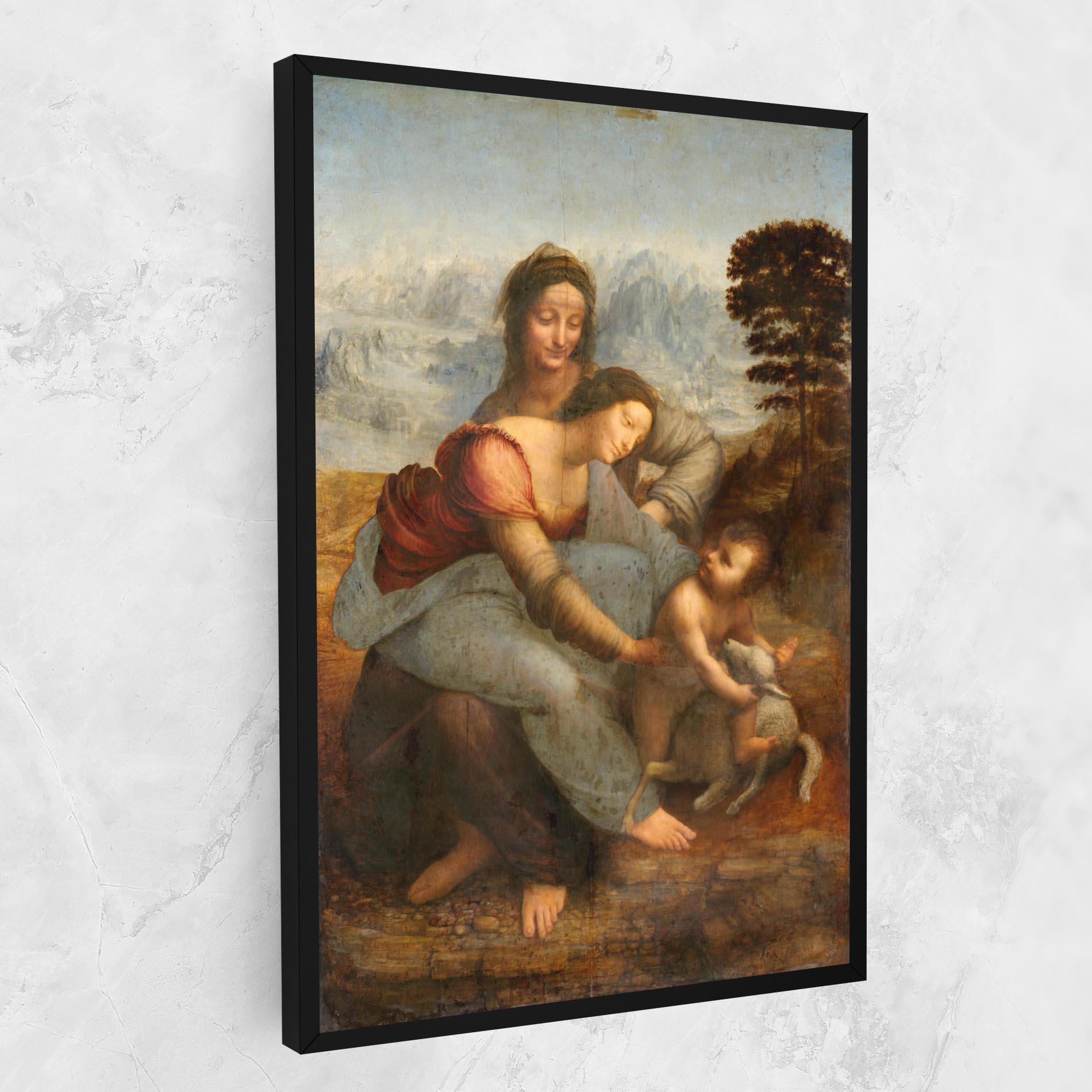 Tablou Canvas Leonardo Da Vinci Virgin And Child With St Anne mockup 1