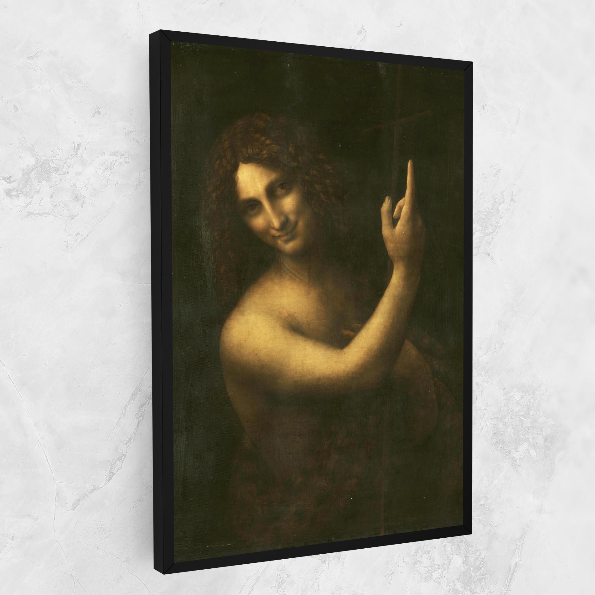 Tablou Canvas Seonardo Da Vinci Saint John The Baptist mockup 1
