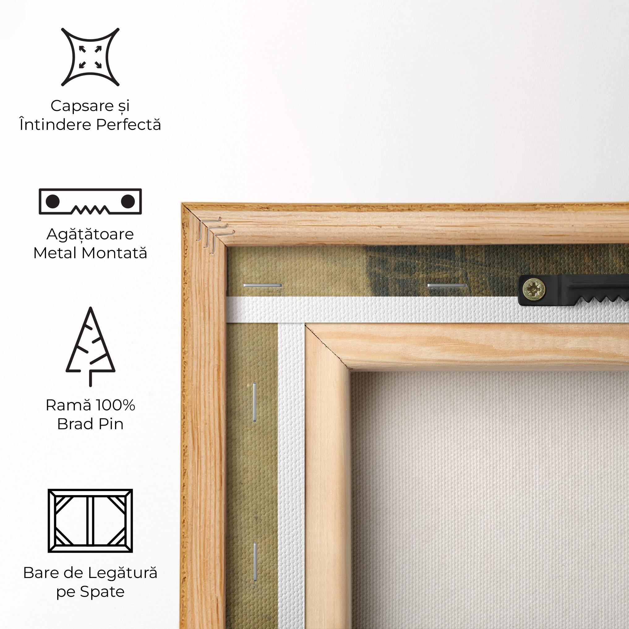 Tablou Canvas Profile Of A Young Fiancee Da Vinci mockup 5