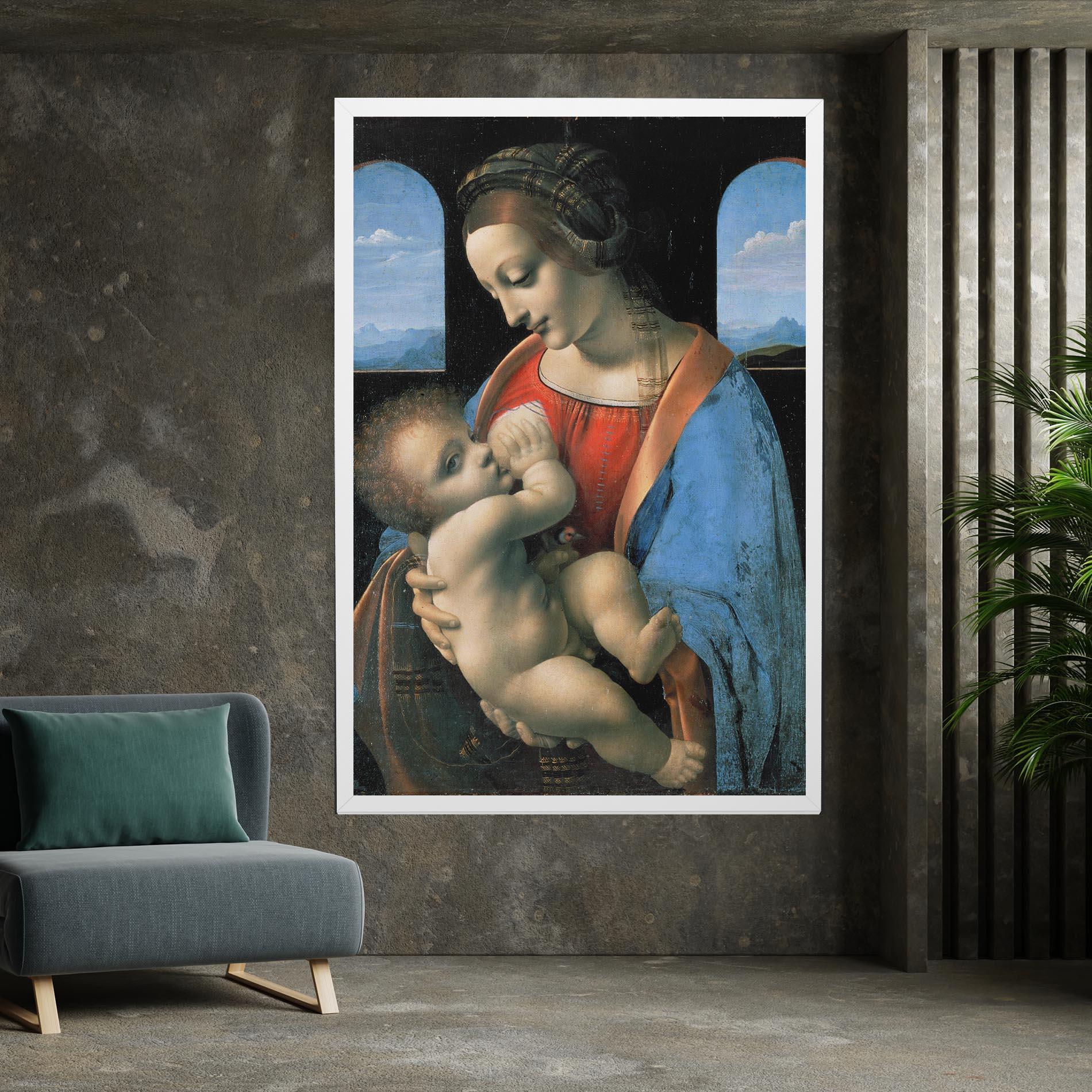 Tablou Canvas Leonardo Da Vinci Attributed Madonna Litta mockup 7