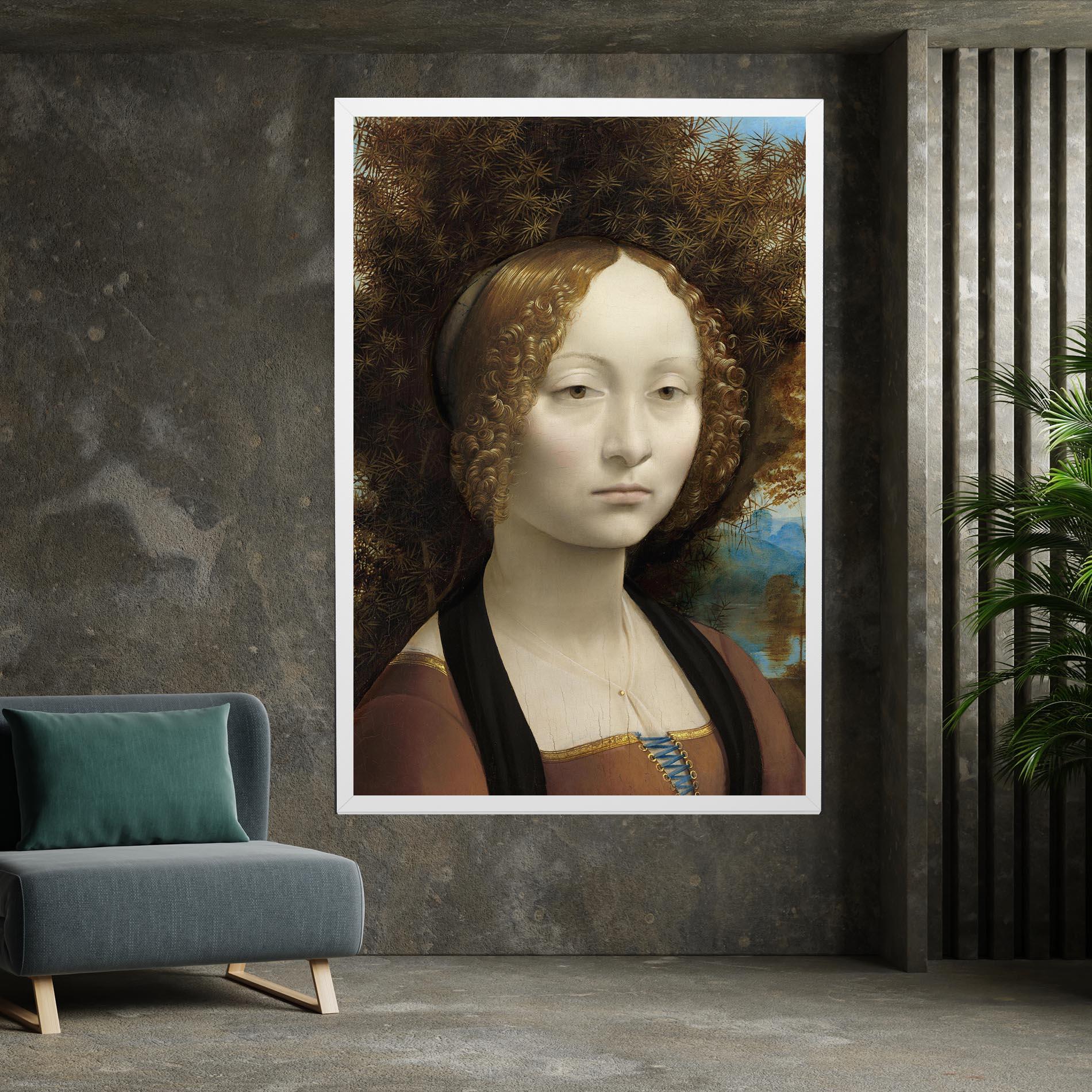 Tablou Canvas Leonardo Da Vinci Ginevra De Benci mockup 7