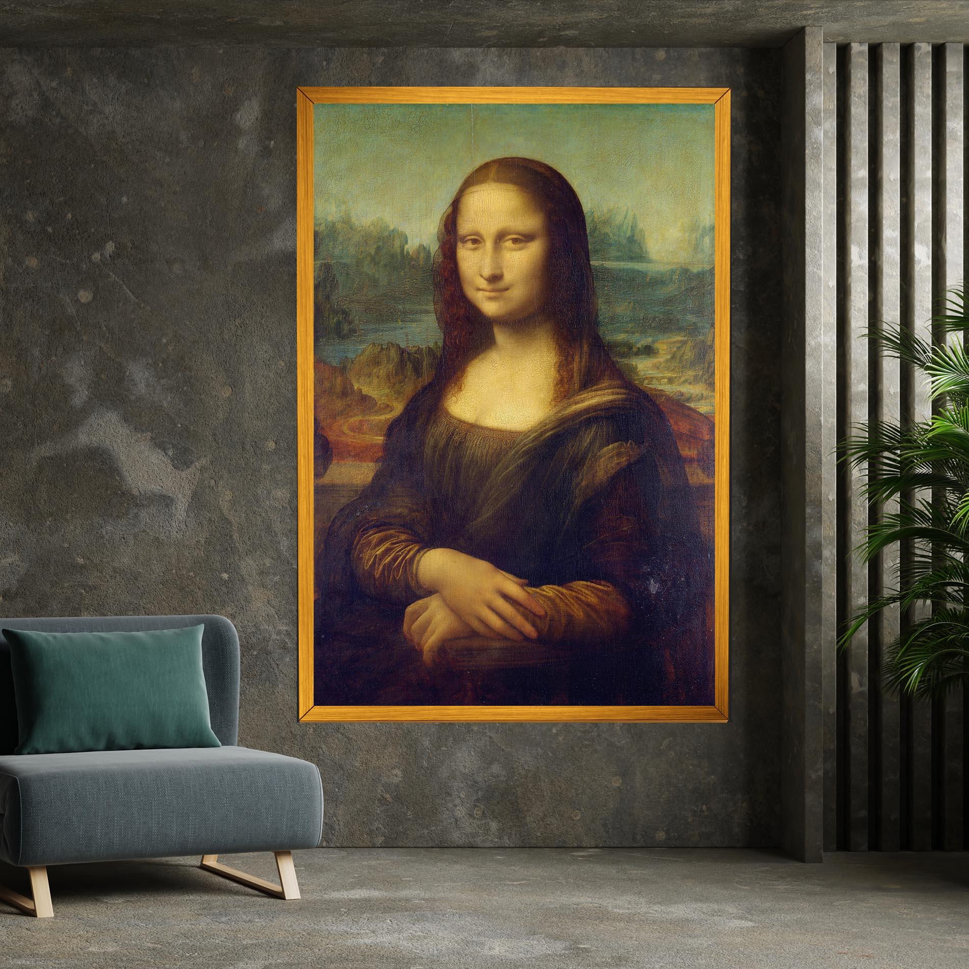 Tablou Canvas Gioconda By Leonardo Da Vinci mockup 7