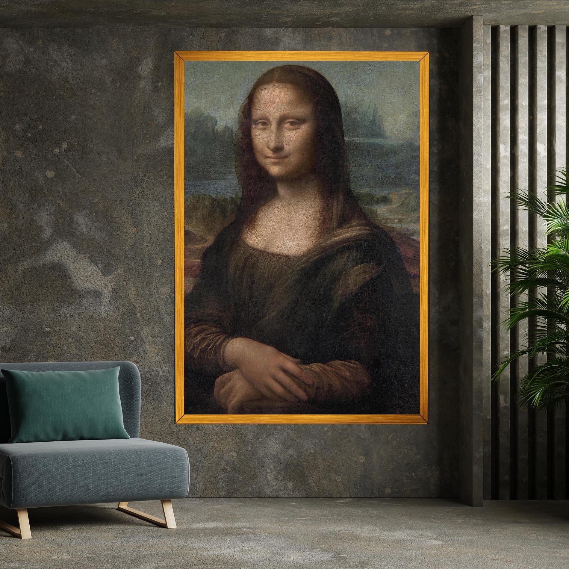 Tablou Canvas Mona Lisa By Leonardo Da Vinci mockup 7
