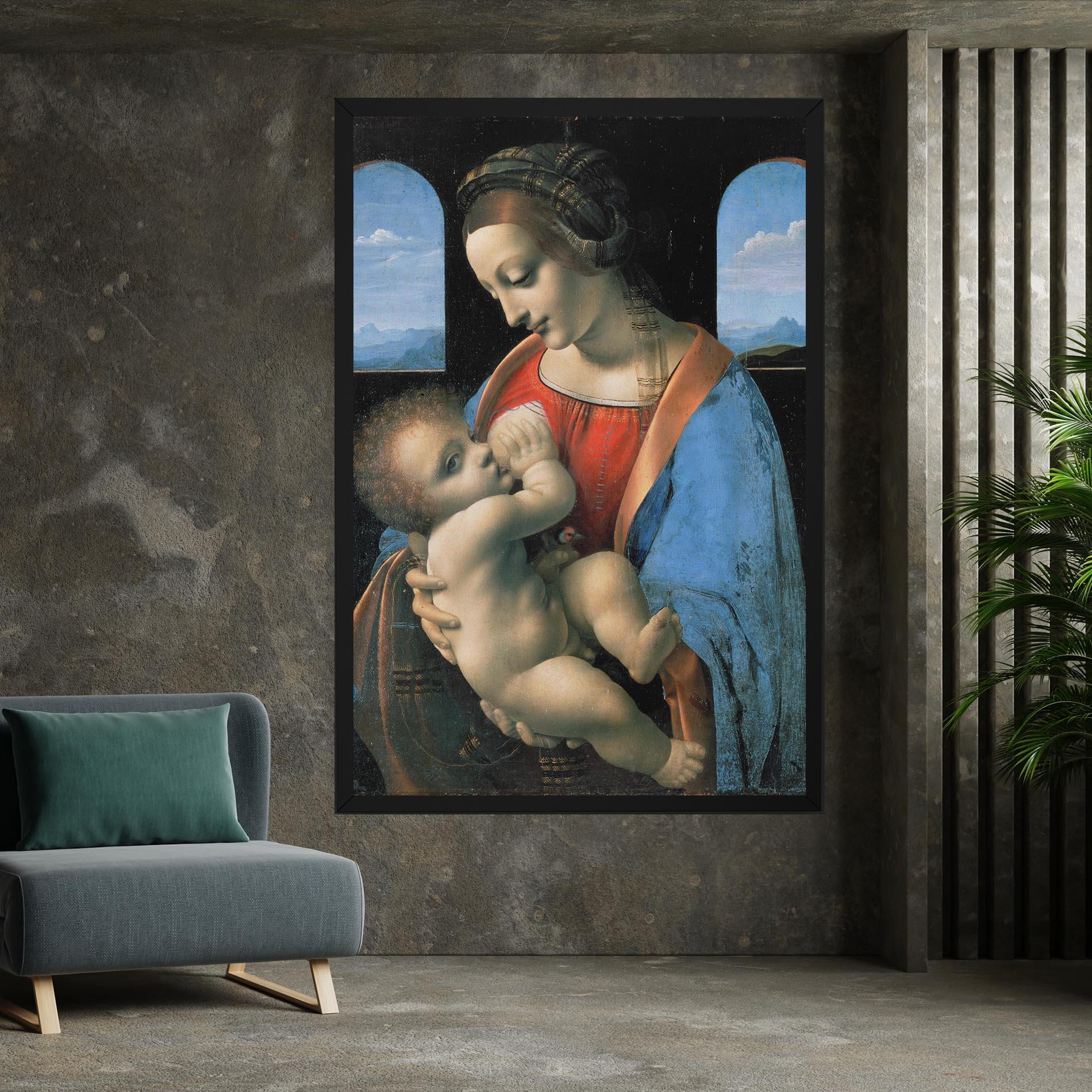 Tablou Canvas Leonardo Da Vinci Attributed Madonna Litta mockup 7