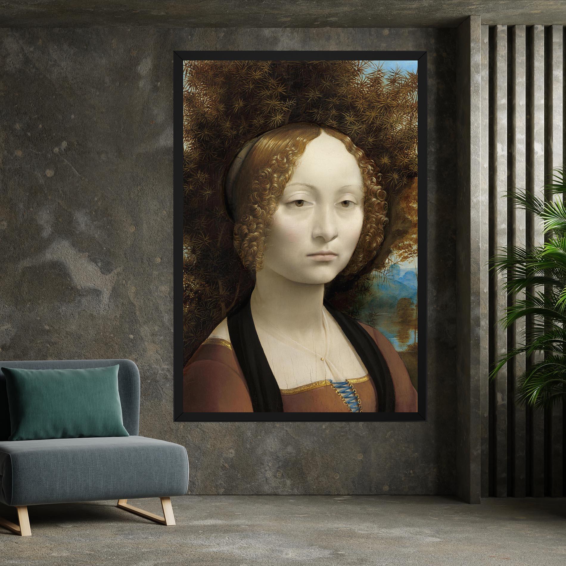 Tablou Canvas Leonardo Da Vinci Ginevra De Benci mockup 7