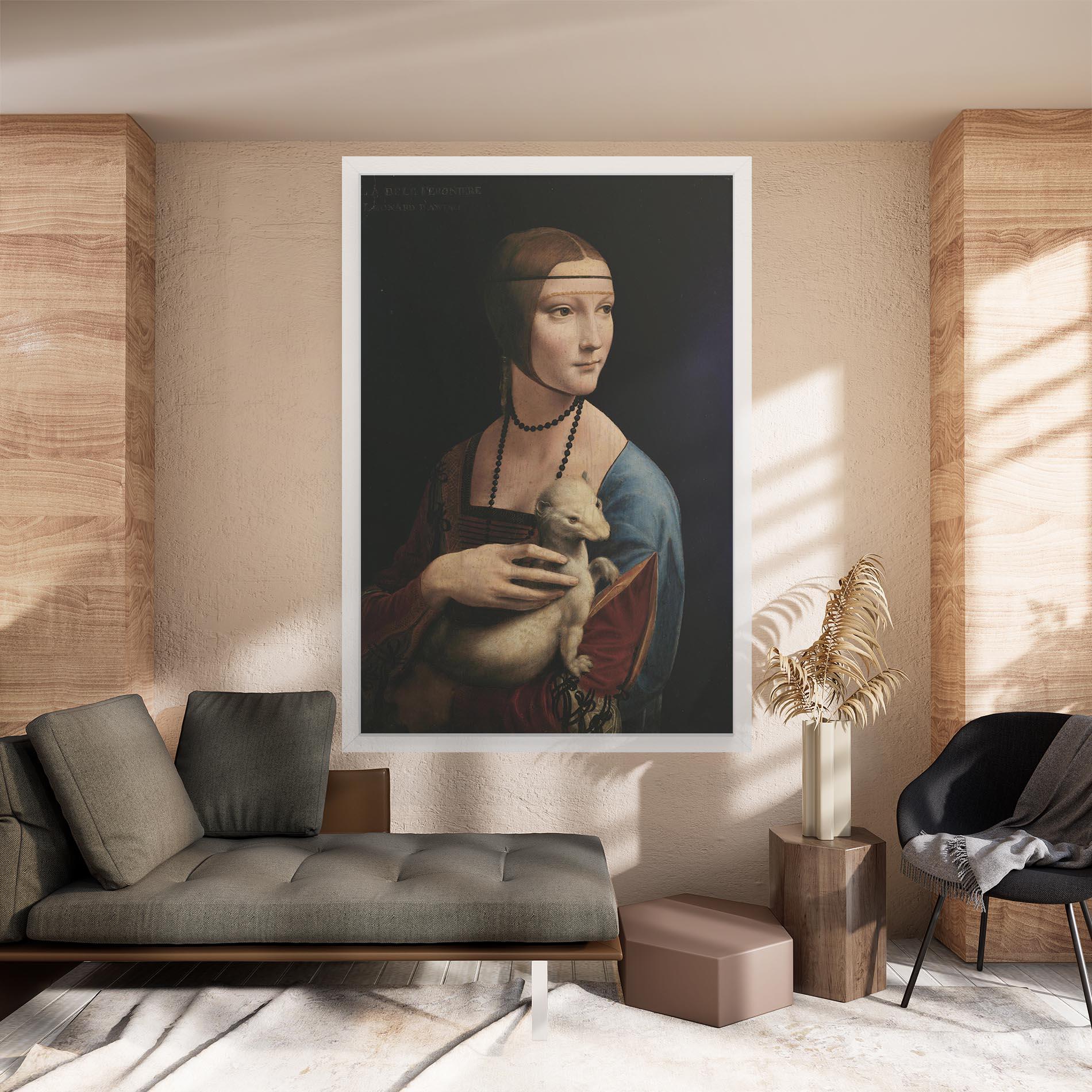 Tablou Canvas Lady With An Ermine Leonardo Da Vinci mockup 8