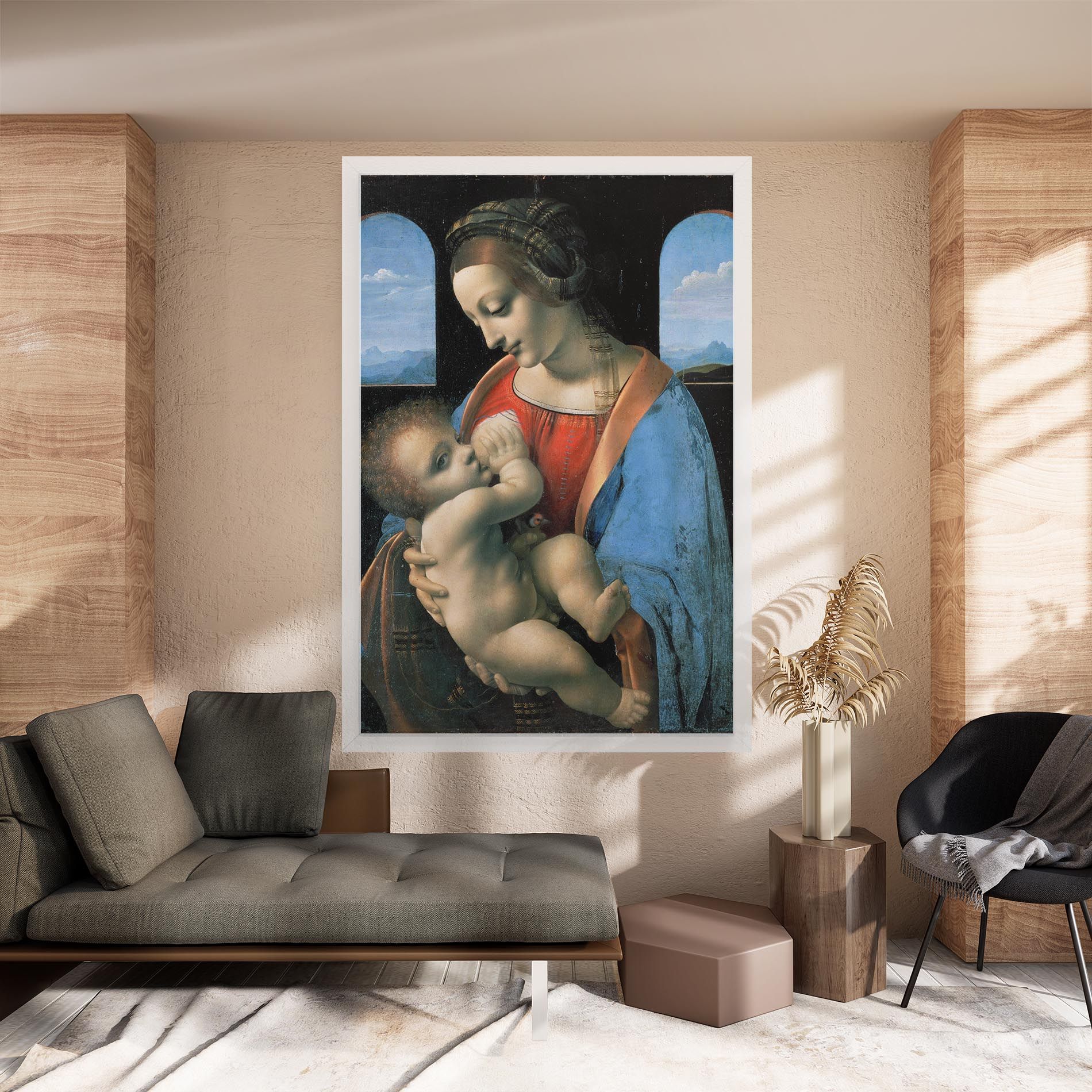 Leonardo Da Vinci Attributed Madonna Litta mockup 8