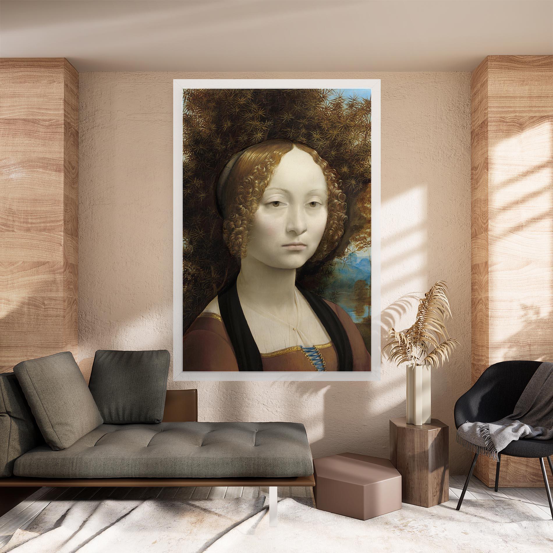 Tablou Canvas Leonardo Da Vinci Ginevra De Benci mockup 8