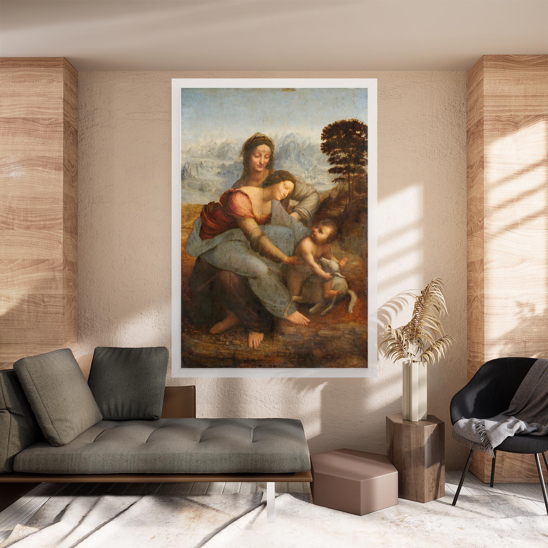 Tablou Canvas Leonardo Da Vinci Virgin And Child With St Anne mockup 8