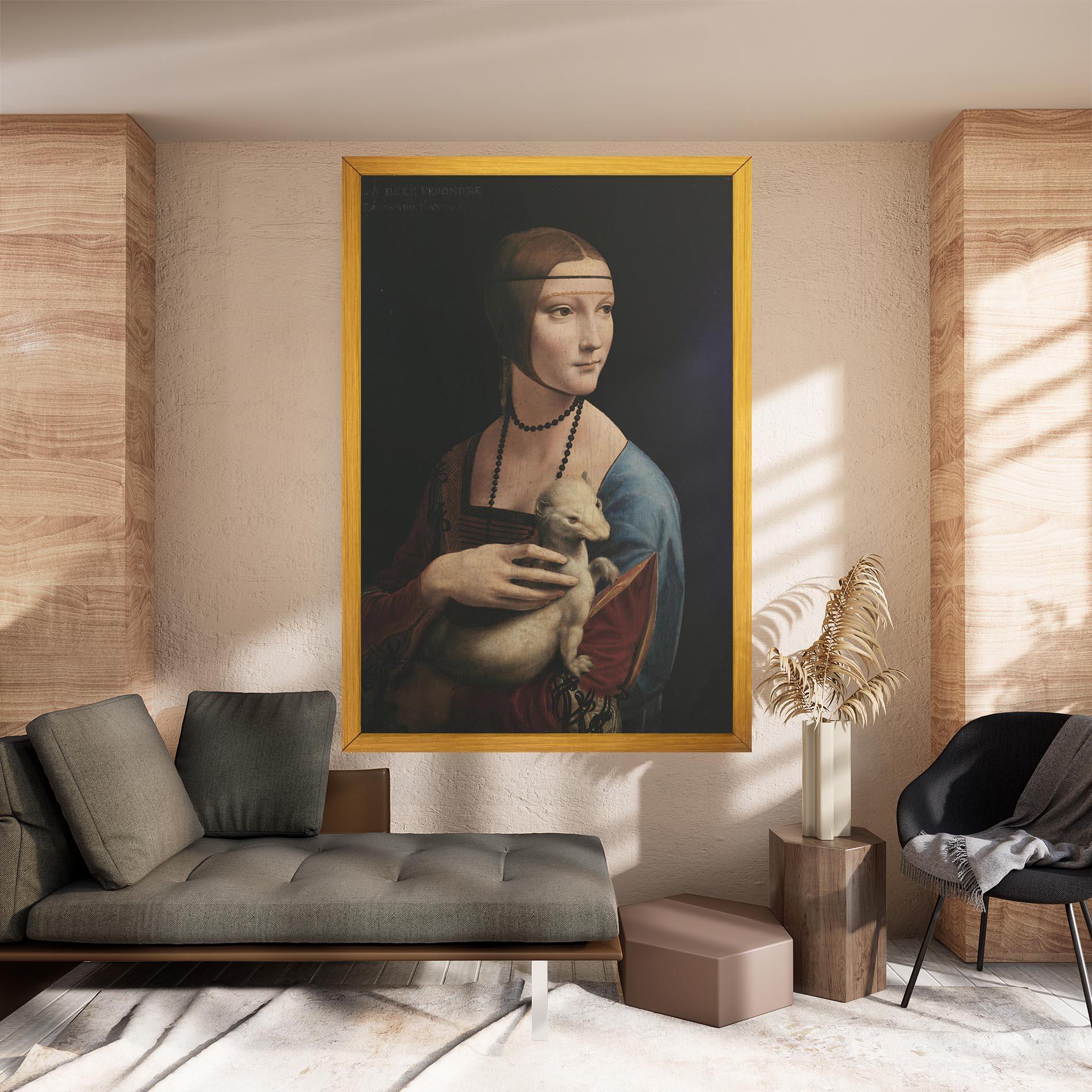 Tablou Canvas Lady With An Ermine Leonardo Da Vinci mockup 8