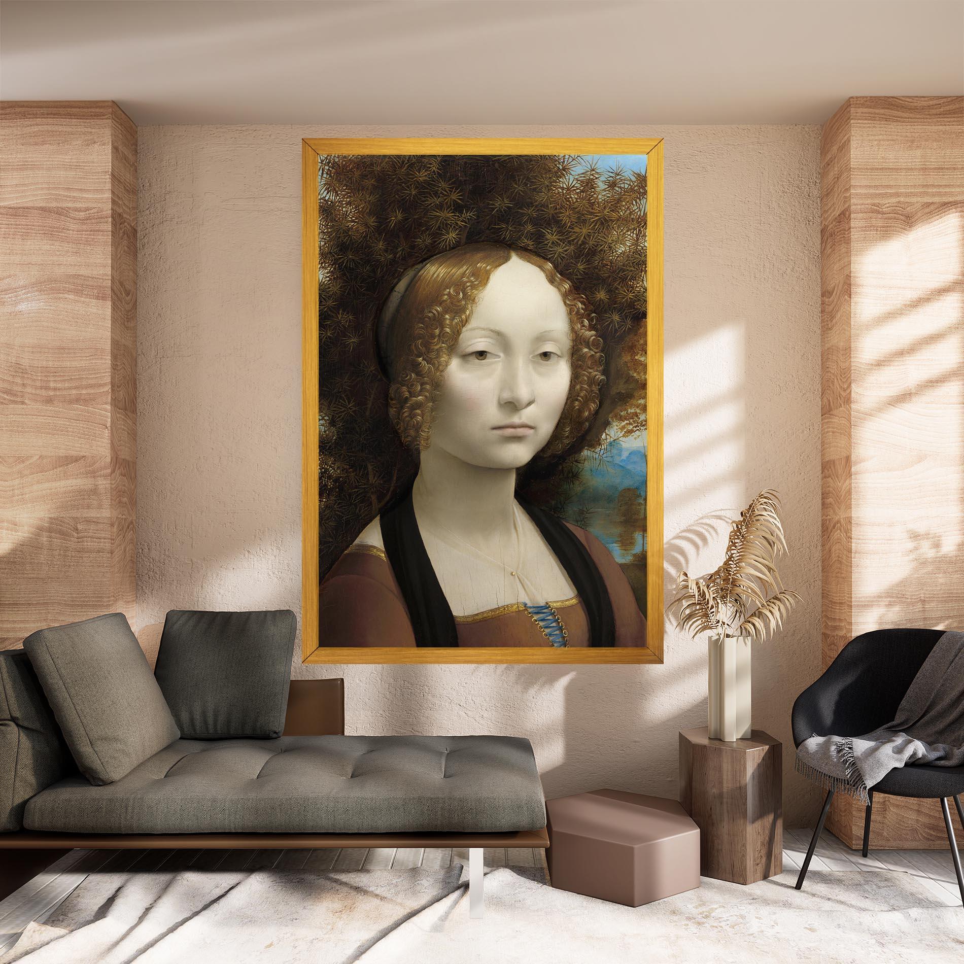 Tablou Canvas Leonardo Da Vinci Ginevra De Benci mockup 8