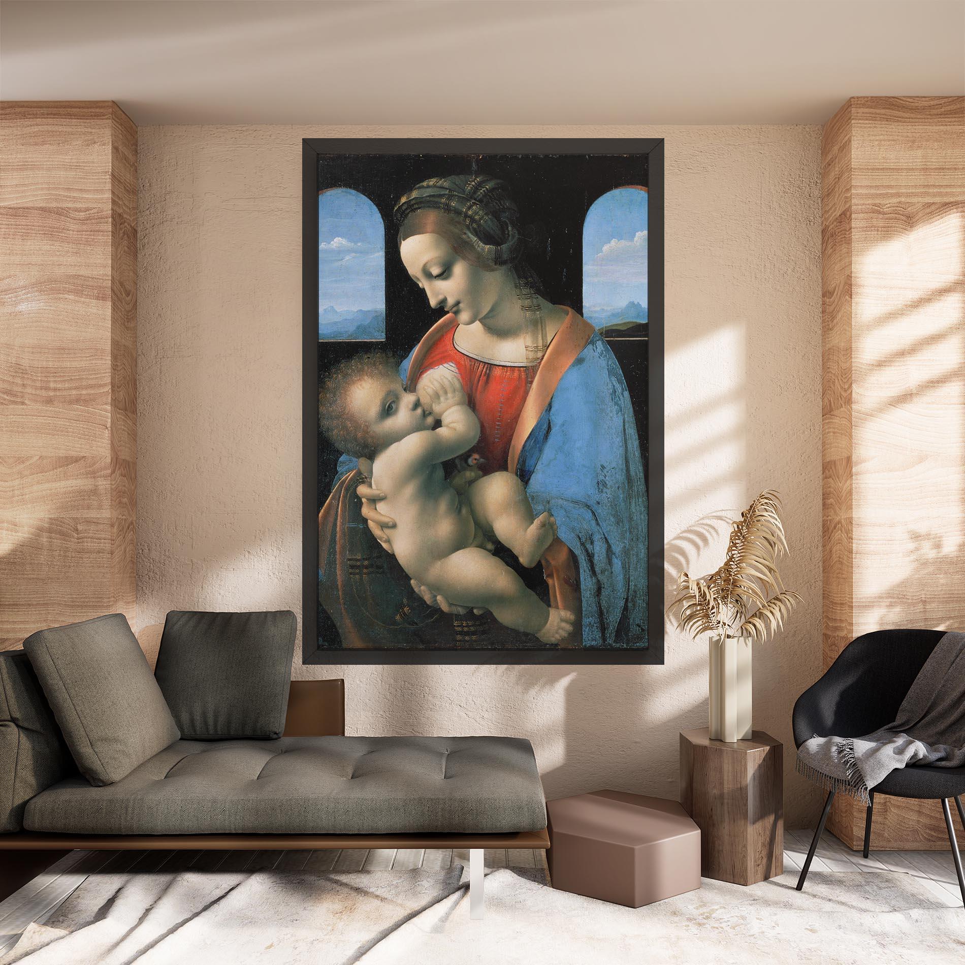 Tablou Canvas Leonardo Da Vinci Attributed Madonna Litta mockup 8
