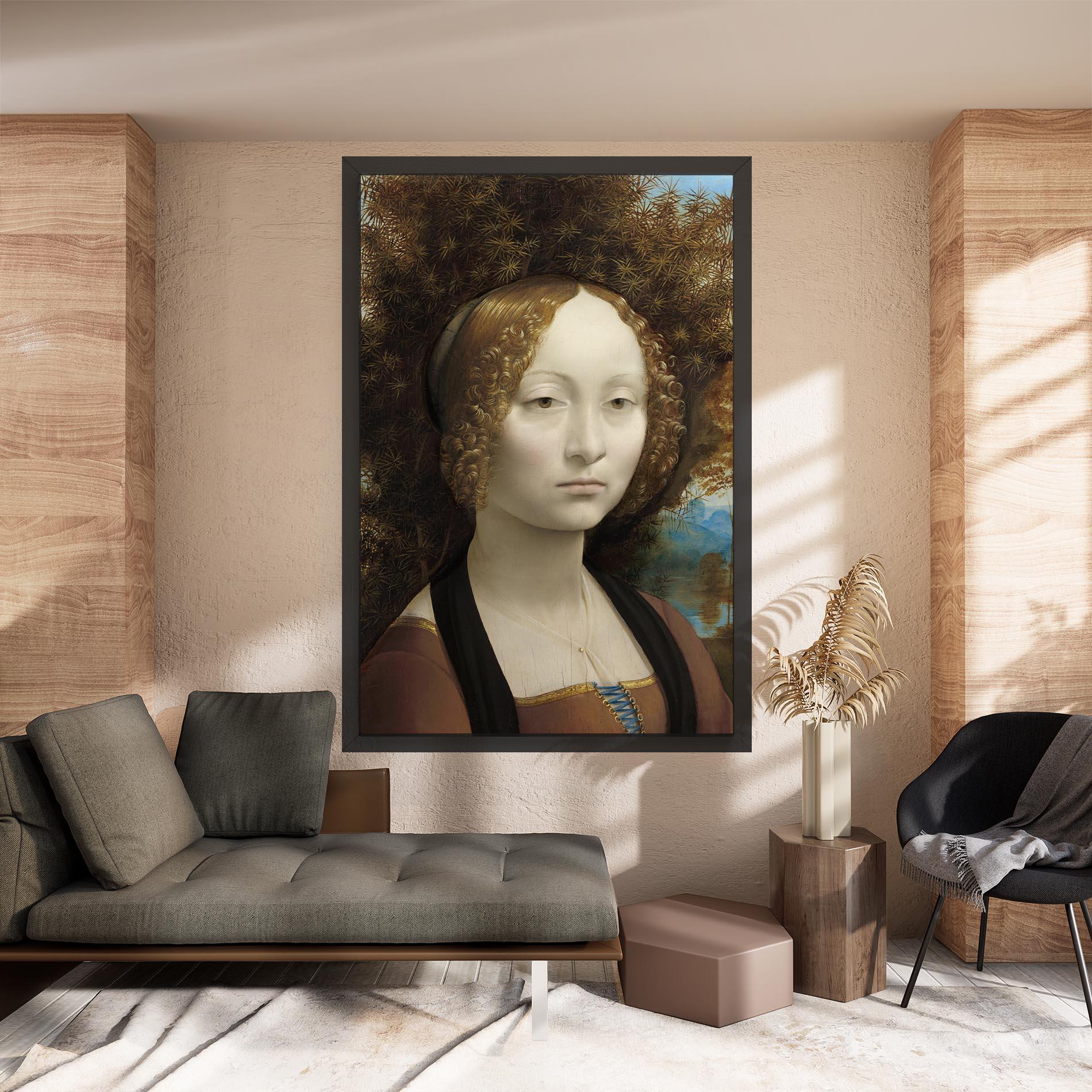 Tablou Canvas Leonardo Da Vinci Ginevra De Benci mockup 8