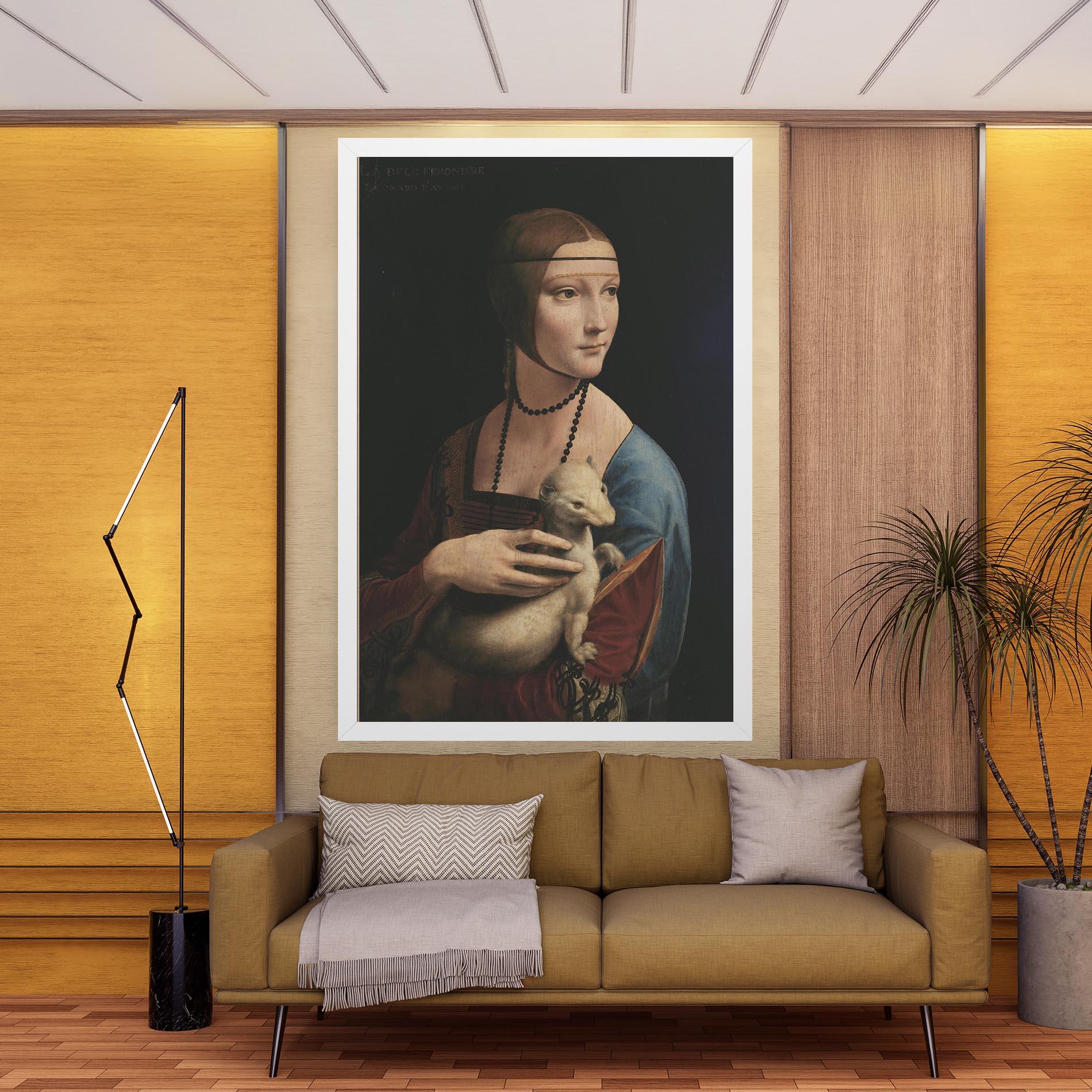 Tablou Canvas Lady With An Ermine Leonardo Da Vinci mockup 9