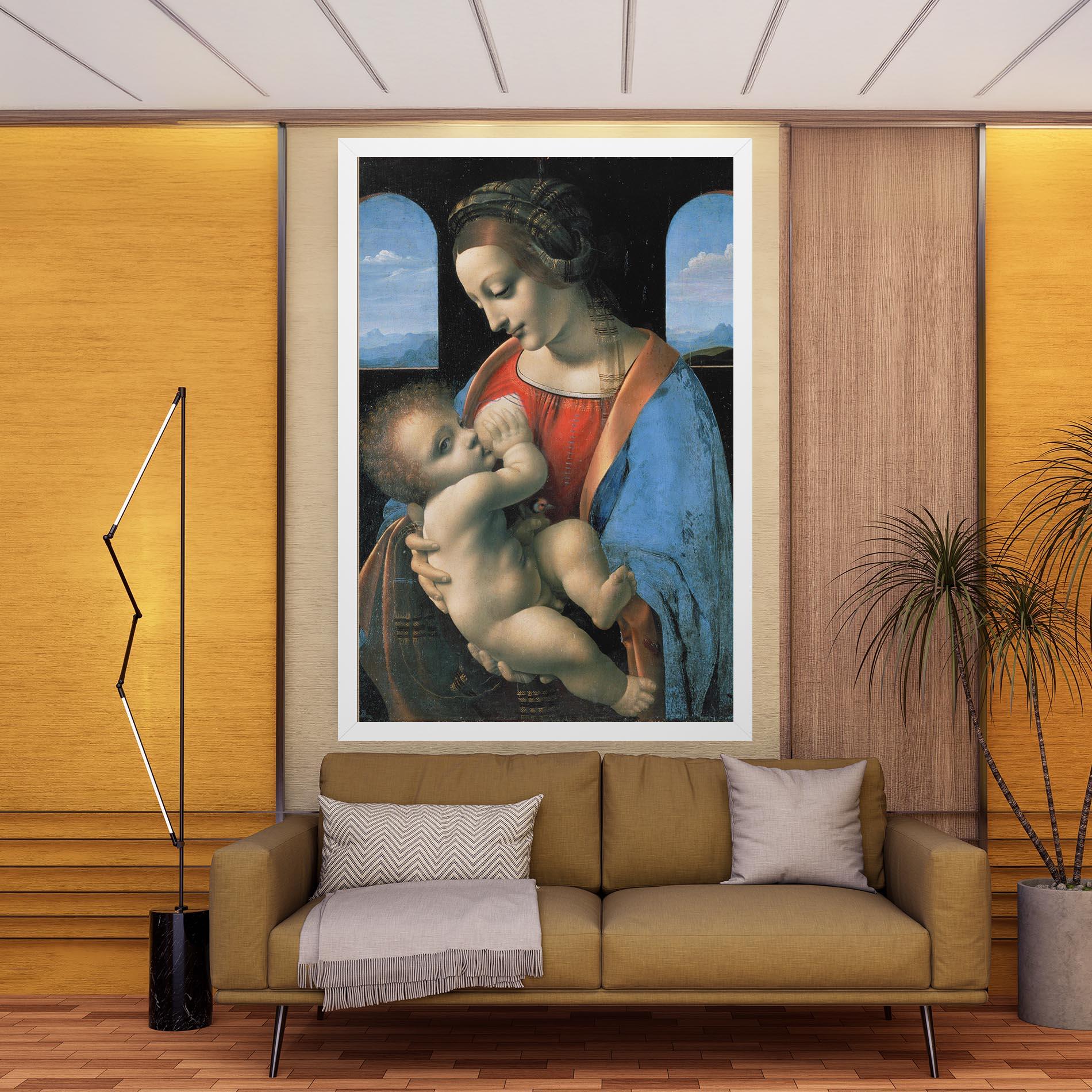 Tablou Canvas Leonardo Da Vinci Attributed Madonna Litta mockup 9