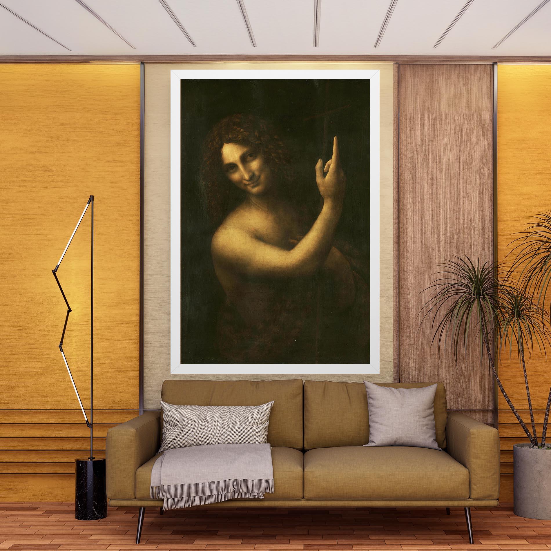 Tablou Canvas Seonardo Da Vinci Saint John The Baptist mockup 9