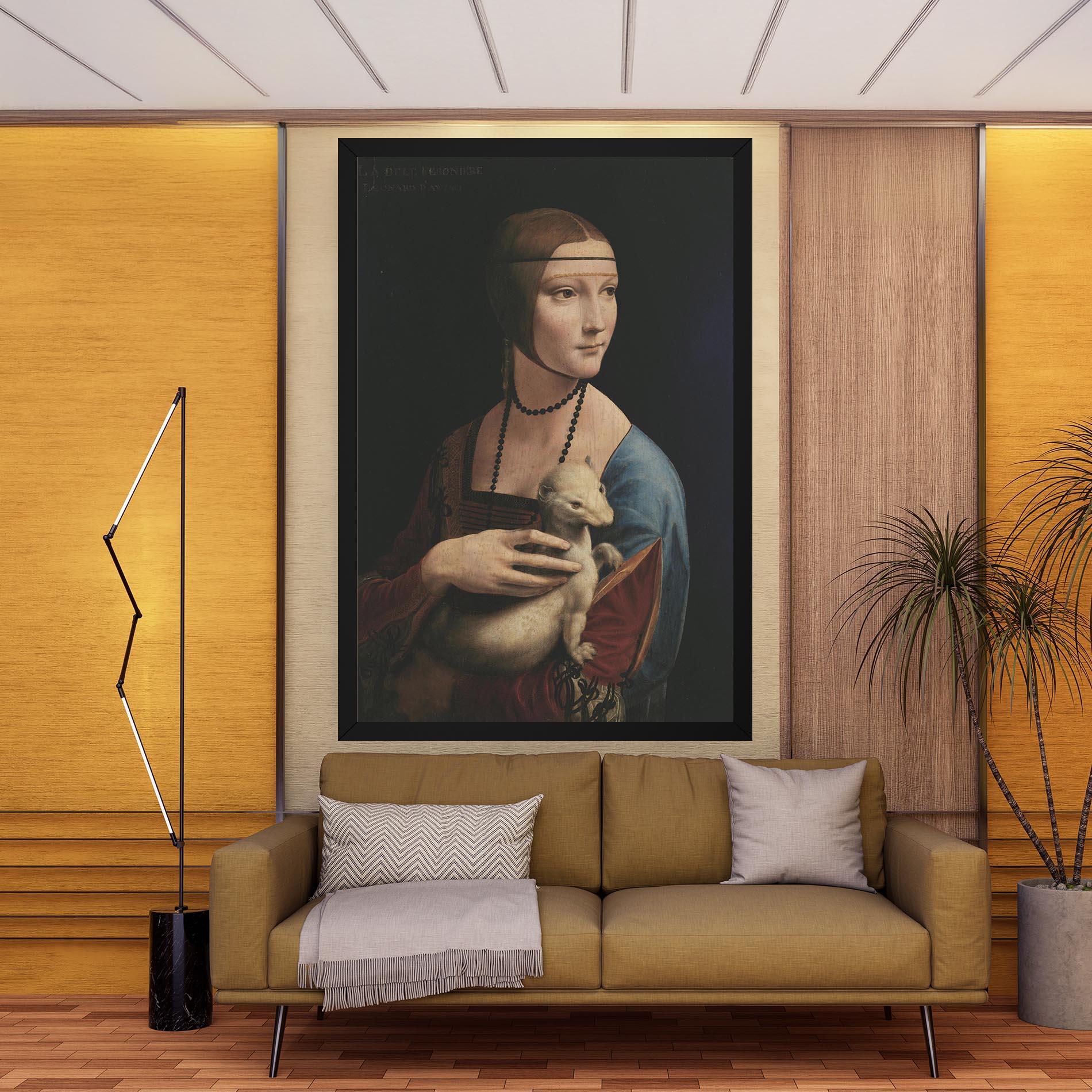Tablou Canvas Lady With An Ermine Leonardo Da Vinci mockup 9