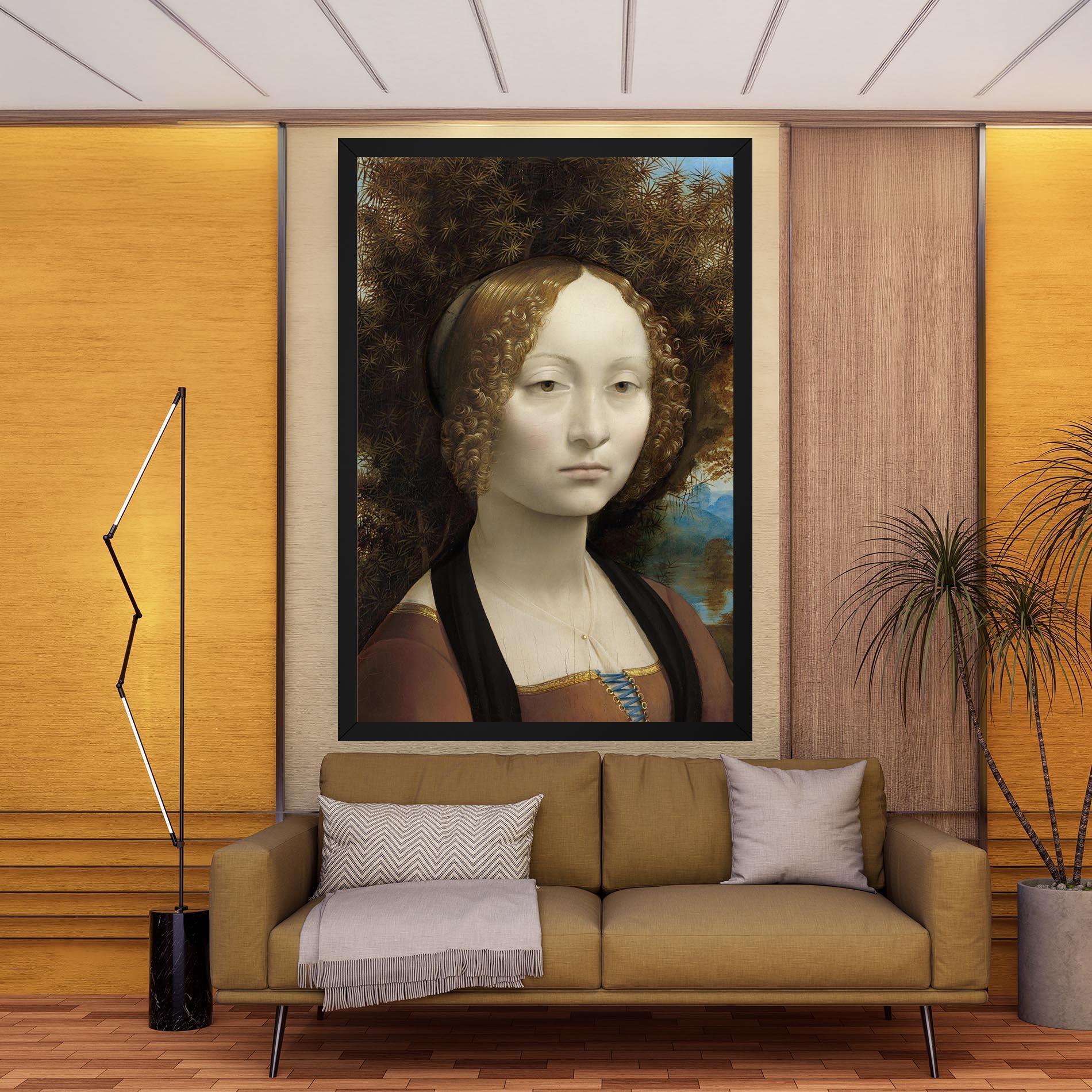 Tablou Canvas Leonardo Da Vinci Ginevra De Benci mockup 9