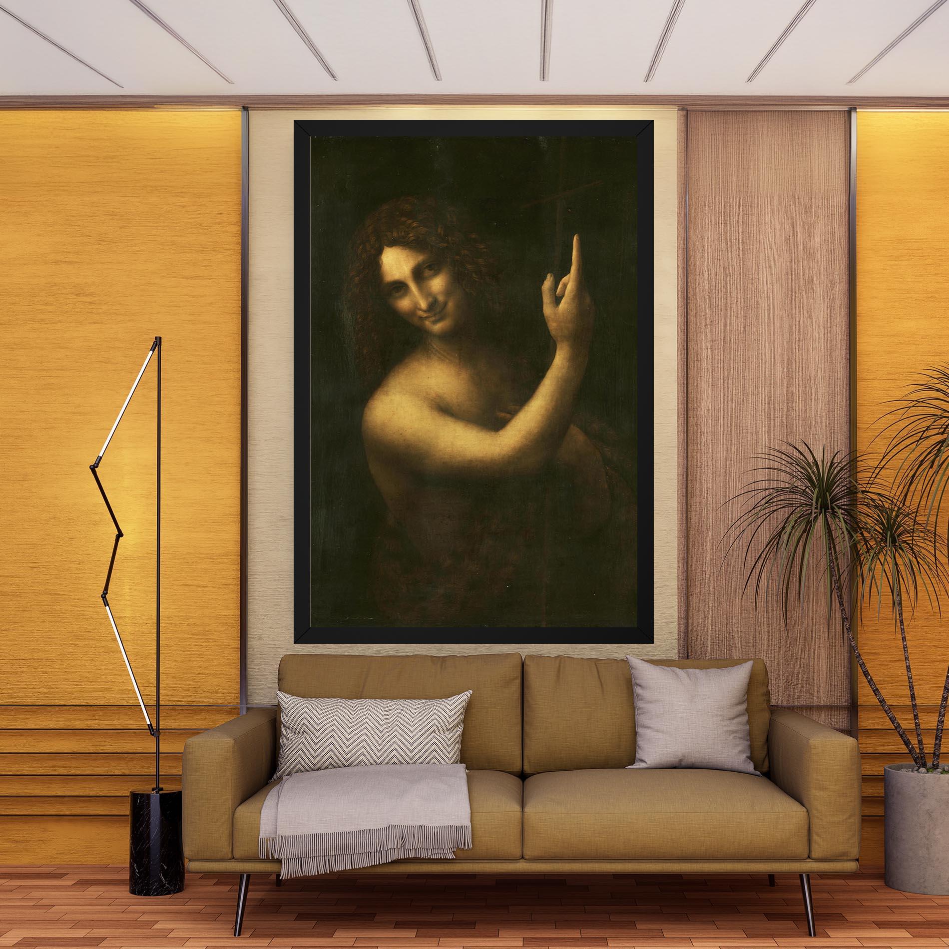 Tablou Canvas Seonardo Da Vinci Saint John The Baptist mockup 9