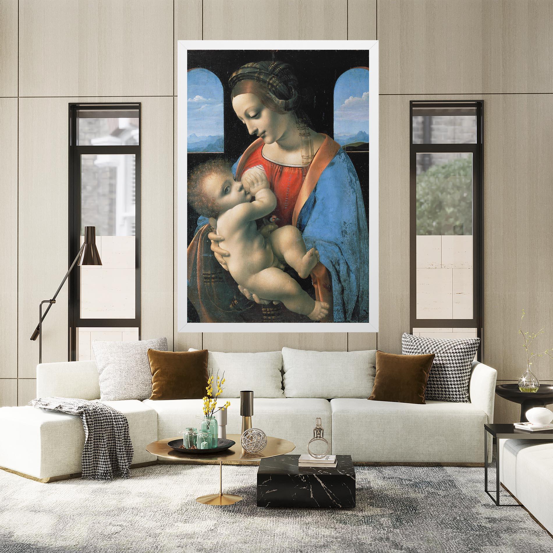 Tablou Canvas Leonardo Da Vinci Attributed Madonna Litta mockup 2