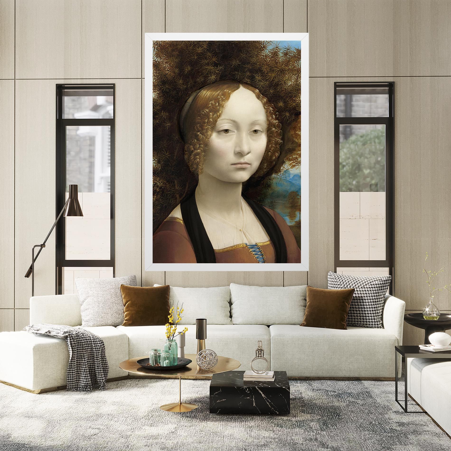 Leonardo Da Vinci Ginevra De Benci mockup 2