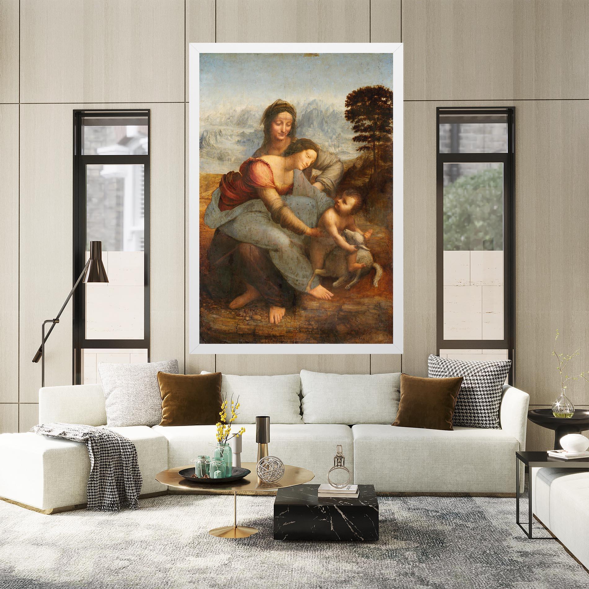 Tablou Canvas Leonardo Da Vinci Virgin And Child With St Anne mockup 2