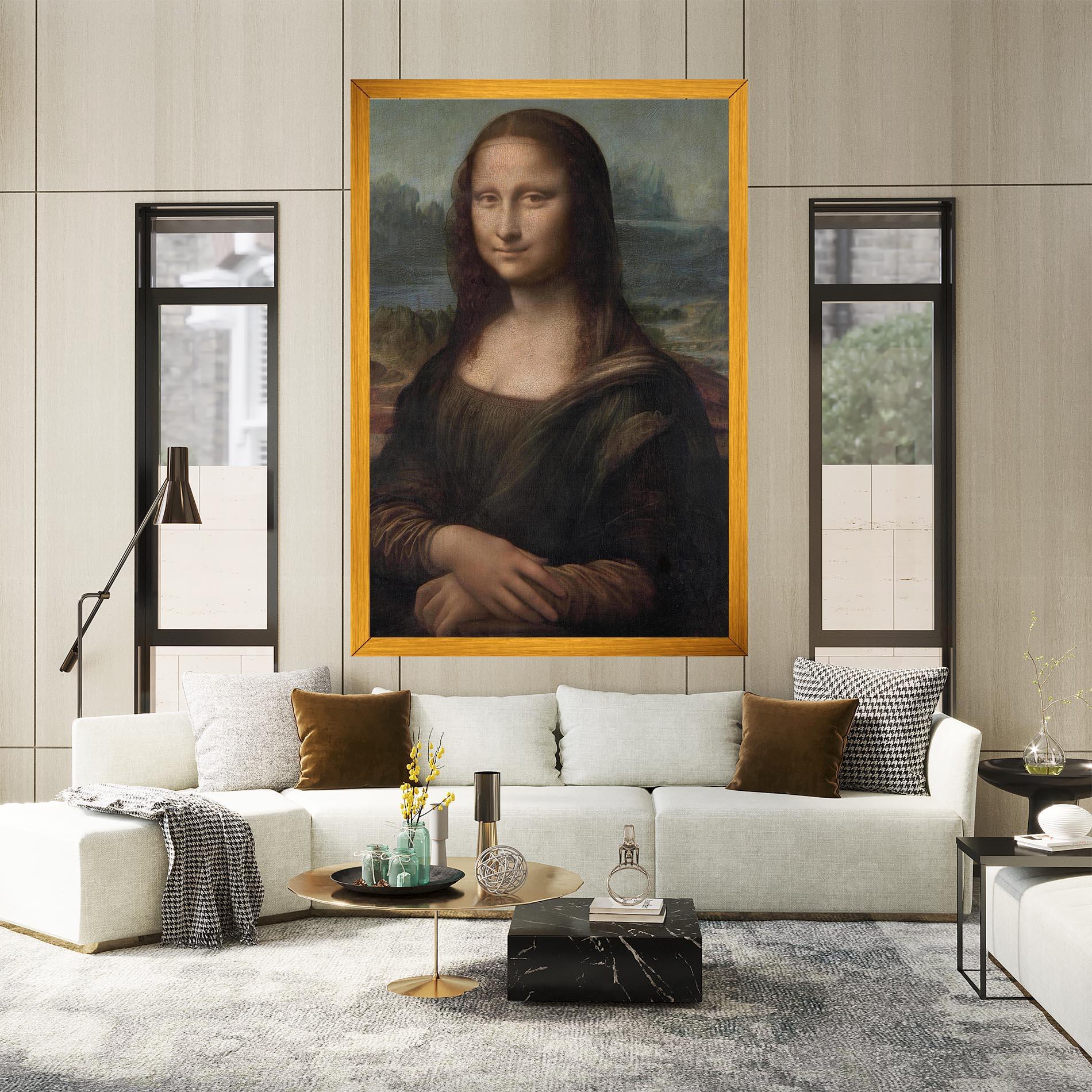 Tablou Canvas Mona Lisa By Leonardo Da Vinci mockup 2