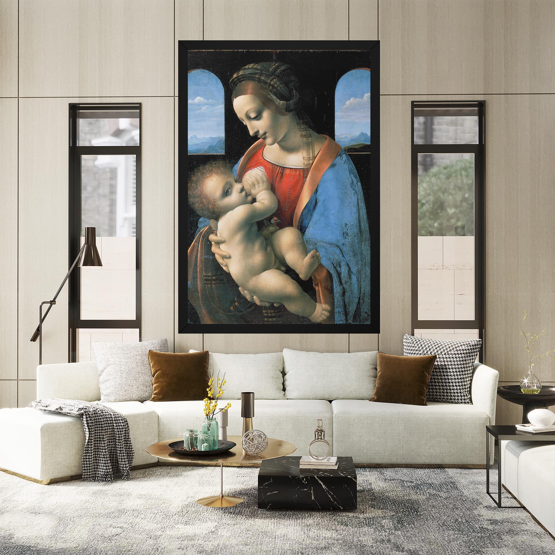 Tablou Canvas Leonardo Da Vinci Attributed Madonna Litta mockup 2
