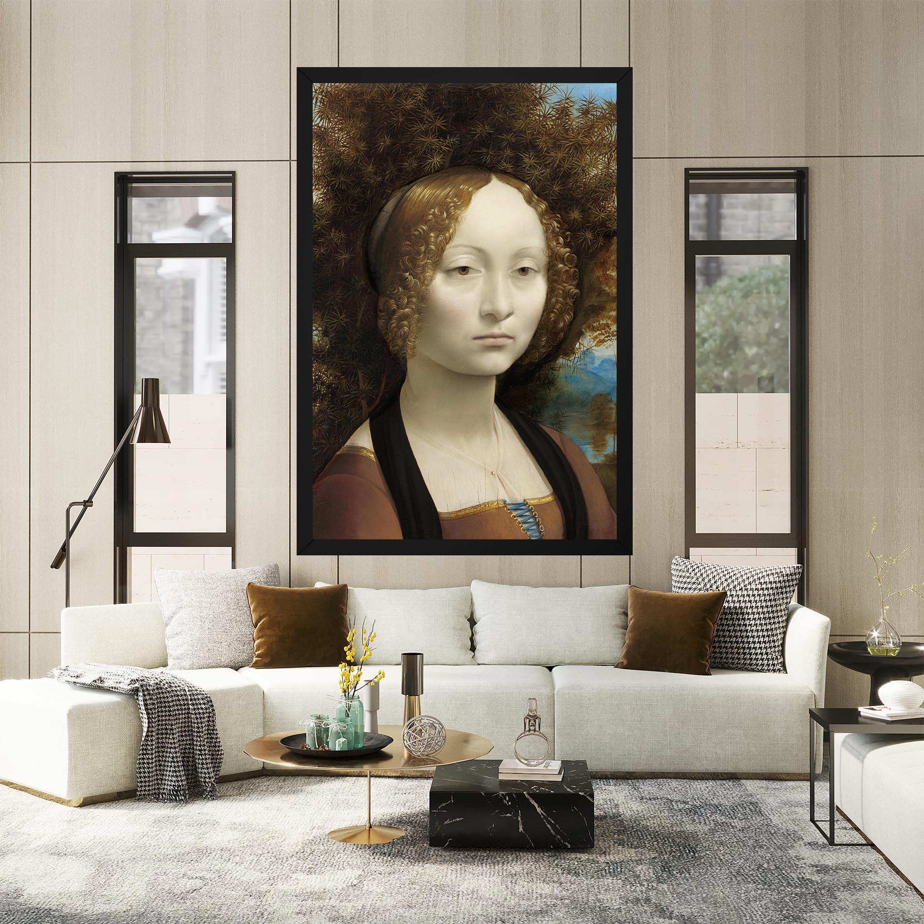 Tablou Canvas Leonardo Da Vinci Ginevra De Benci mockup 2