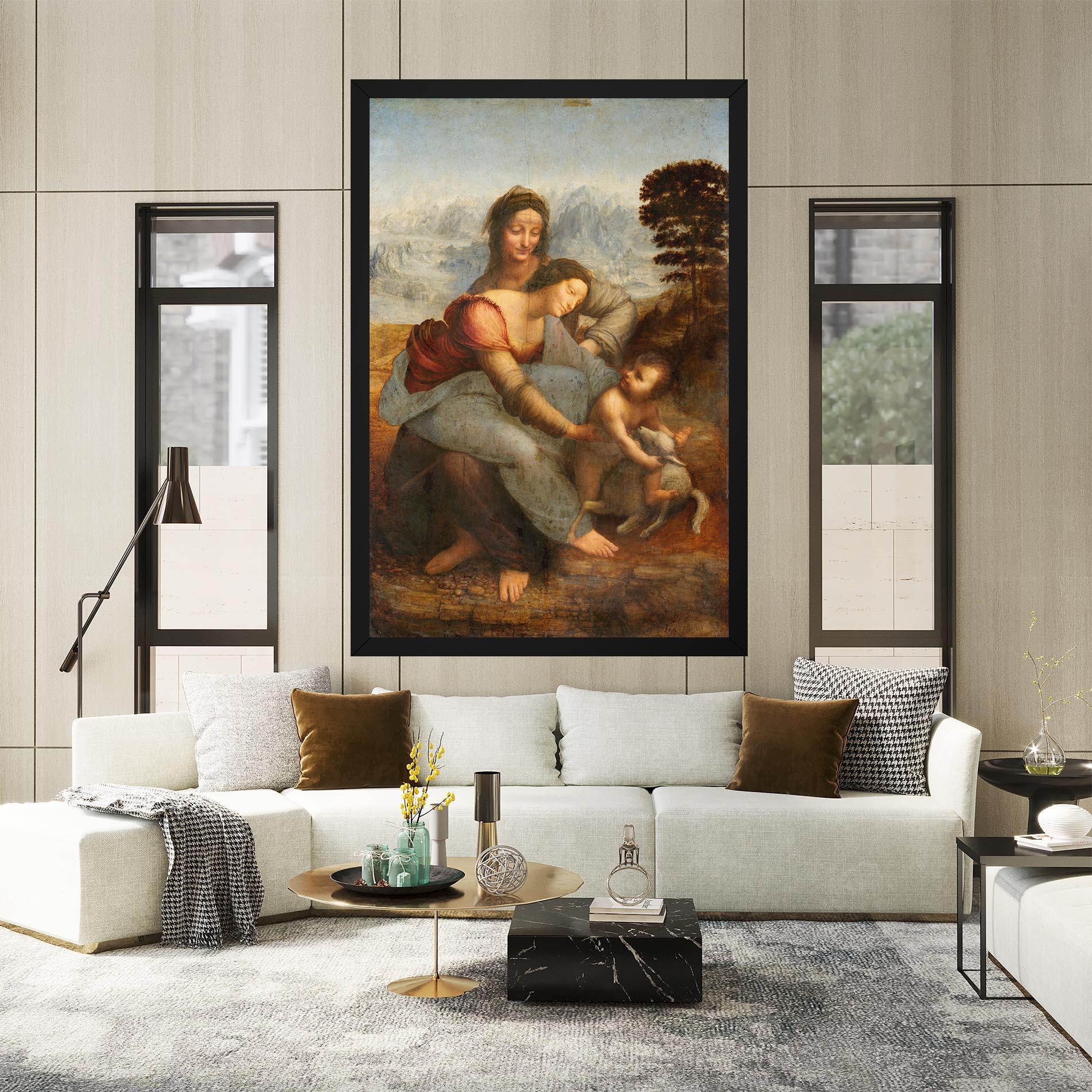 Tablou Canvas Leonardo Da Vinci Virgin And Child With St Anne mockup 2