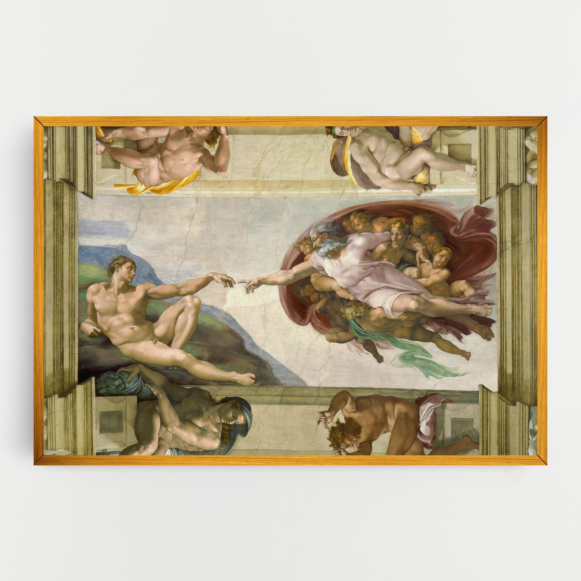 Tablou Canvas Creacion De Adam mockup 0