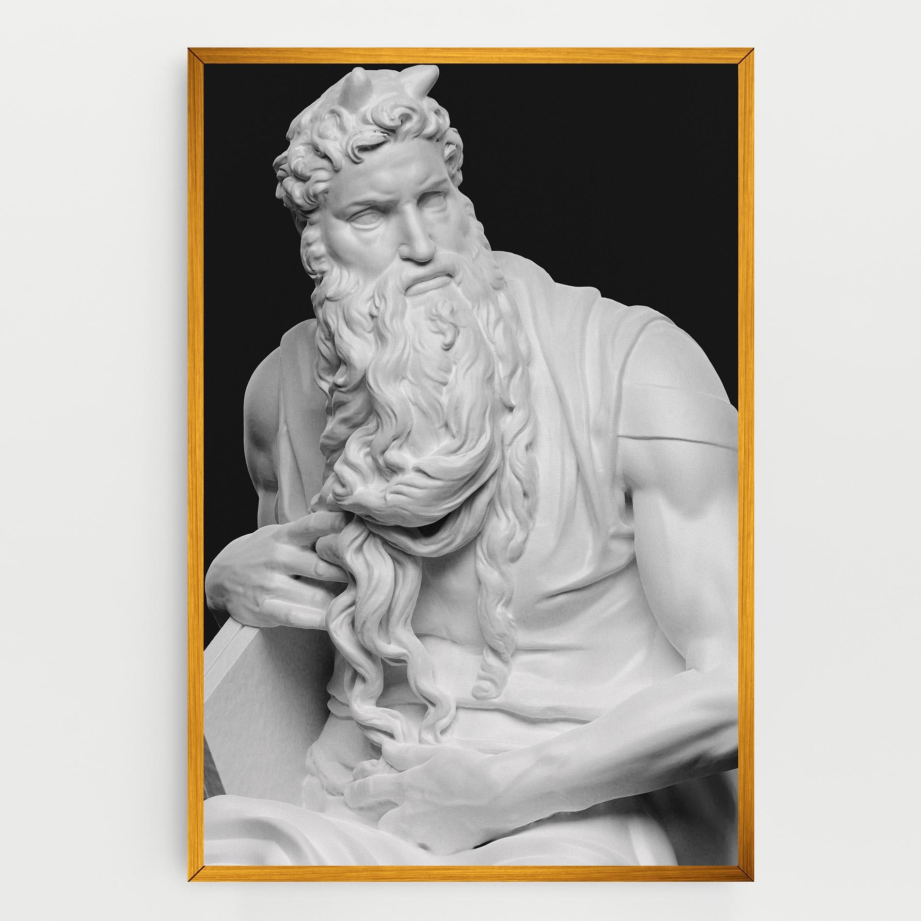 Tablou Canvas Moses Statue mockup 0