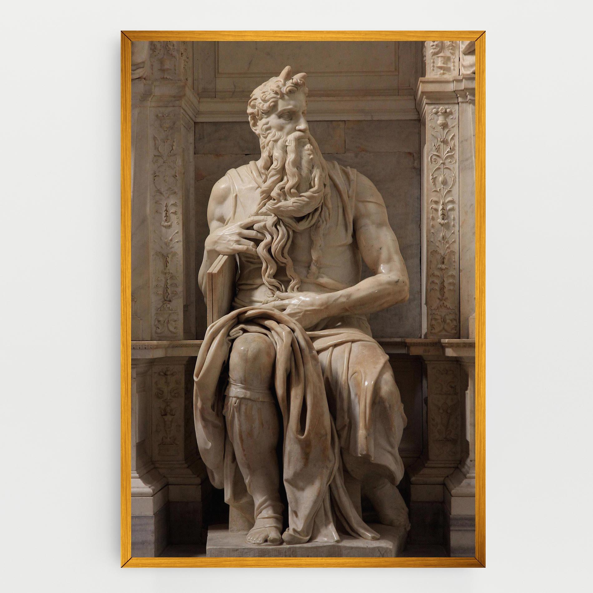 Tablou Canvas Statue Moses mockup 0