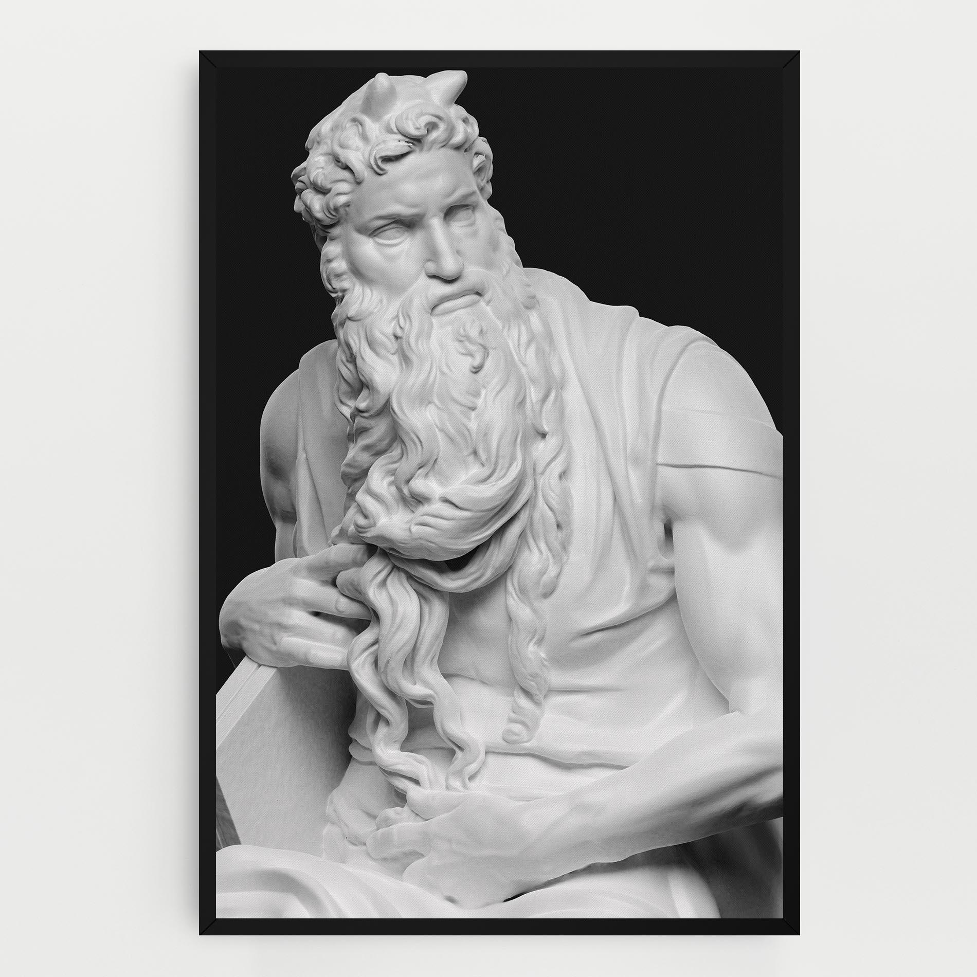 Tablou Canvas Moses Statue mockup 0
